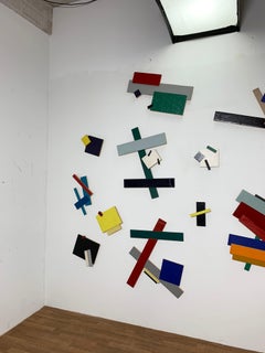 Post Modern Large Scale Wall Mounted Sculpture by Tom Holste, D. 1979