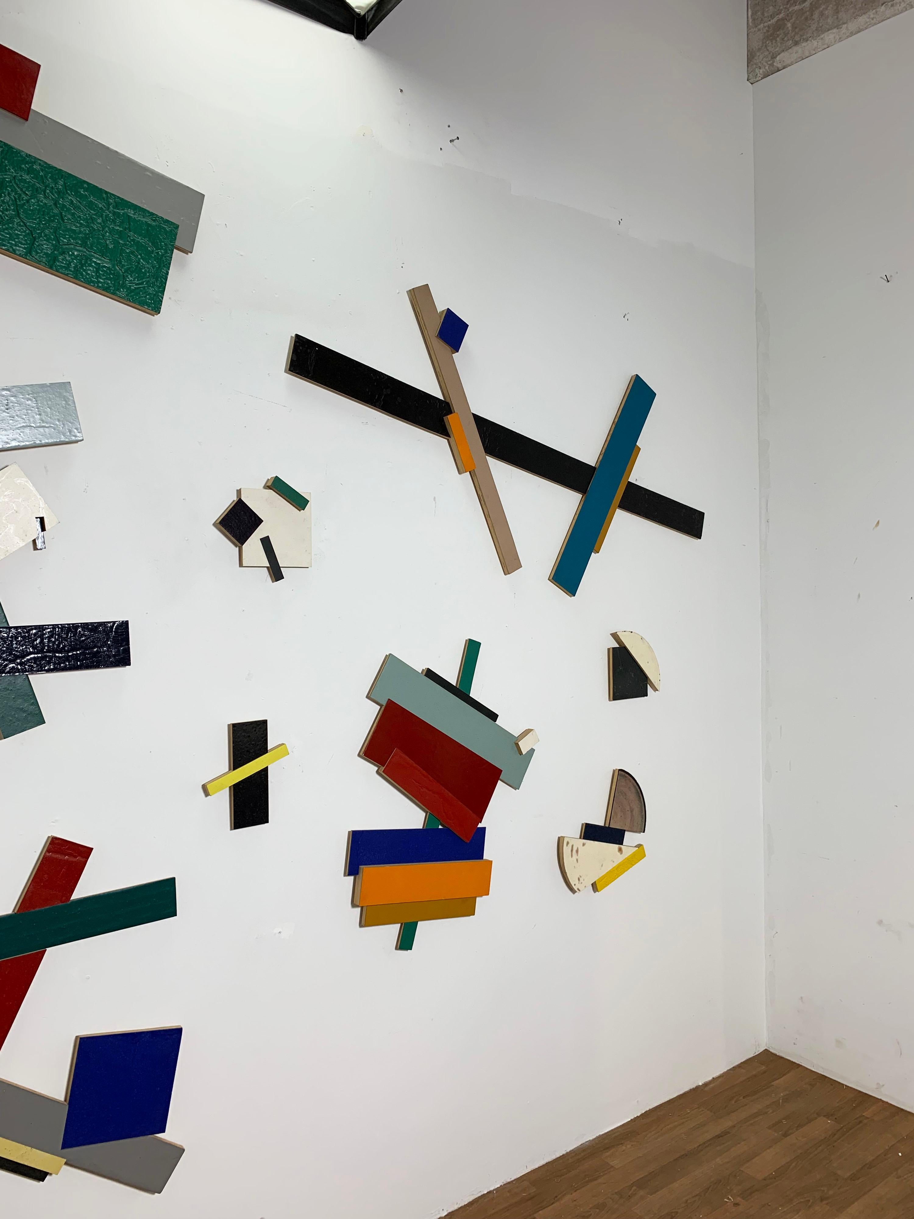 Post-Modern Post Modern Large Scale Wall Mounted Sculpture by Tom Holste, D. 1979 For Sale