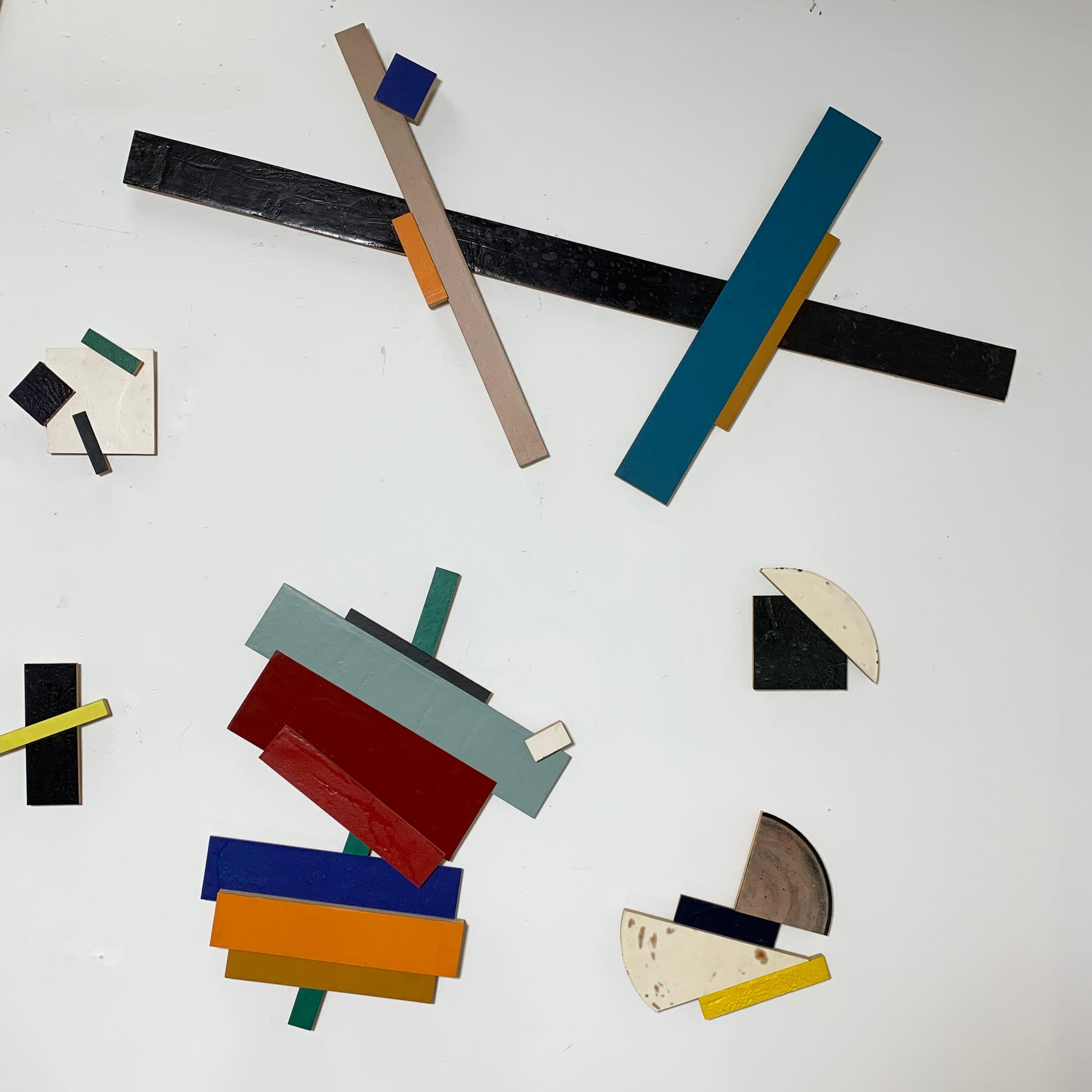 Late 20th Century Post Modern Large Scale Wall Mounted Sculpture by Tom Holste, D. 1979 For Sale
