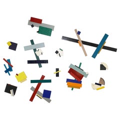 Scultura postmoderna a parete di grandi dimensioni di Tom Holste, D. A. 1979