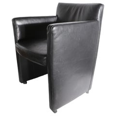 Silla postmoderna de cuero fabricada en Alemania por Schillig