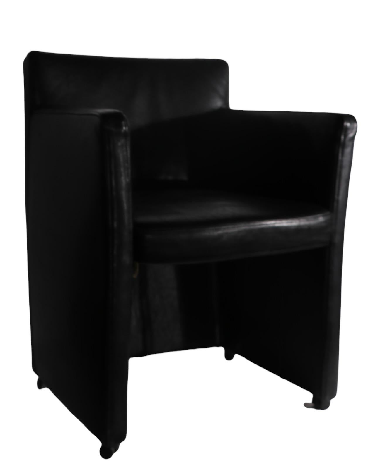 Post Modern Leather Chair Made in Germany by Schillig For Sale 8