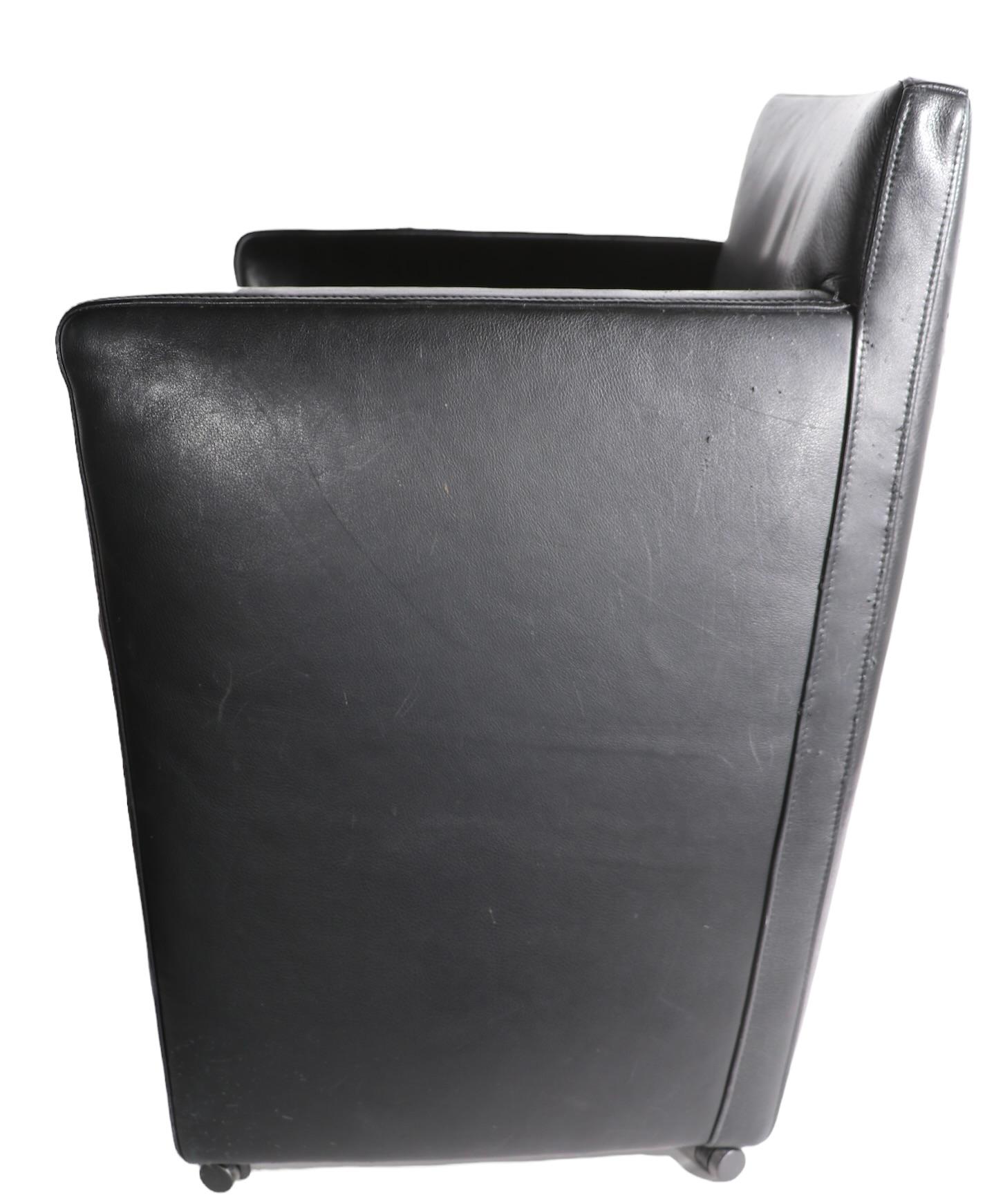 Post-Modern Post Modern Leather Chair Made in Germany by Schillig For Sale