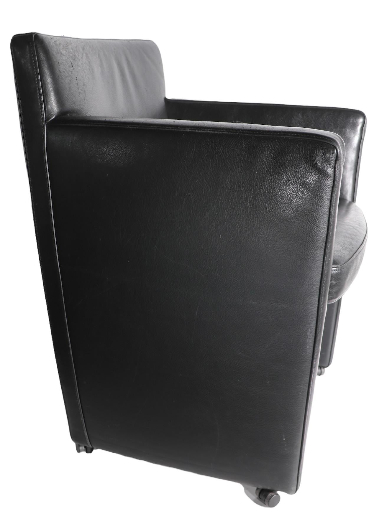 Post Modern Leather Chair Made in Germany by Schillig For Sale 2