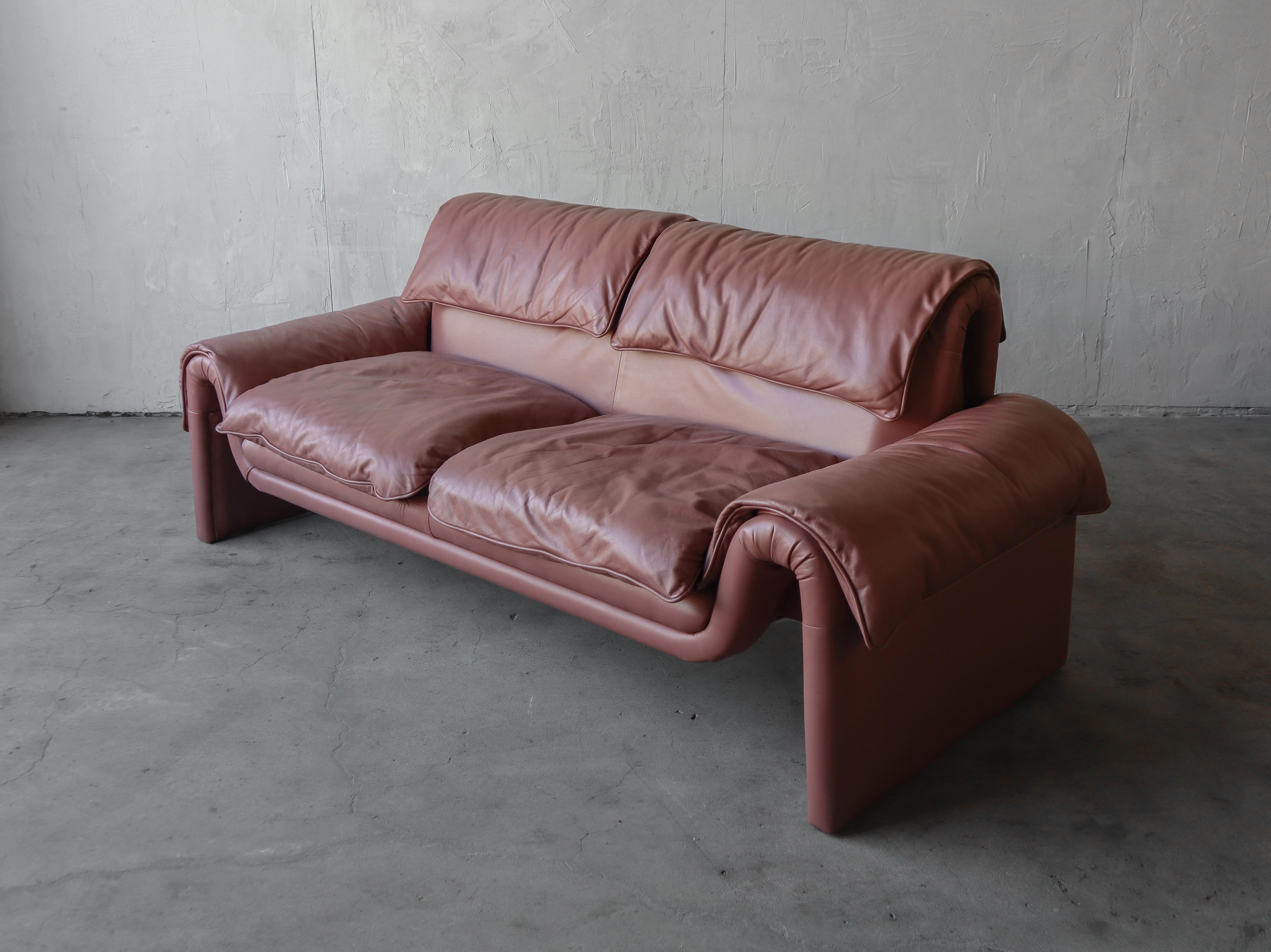 Post Modern Leather Living Room Set by De Sede In Good Condition In Las Vegas, NV