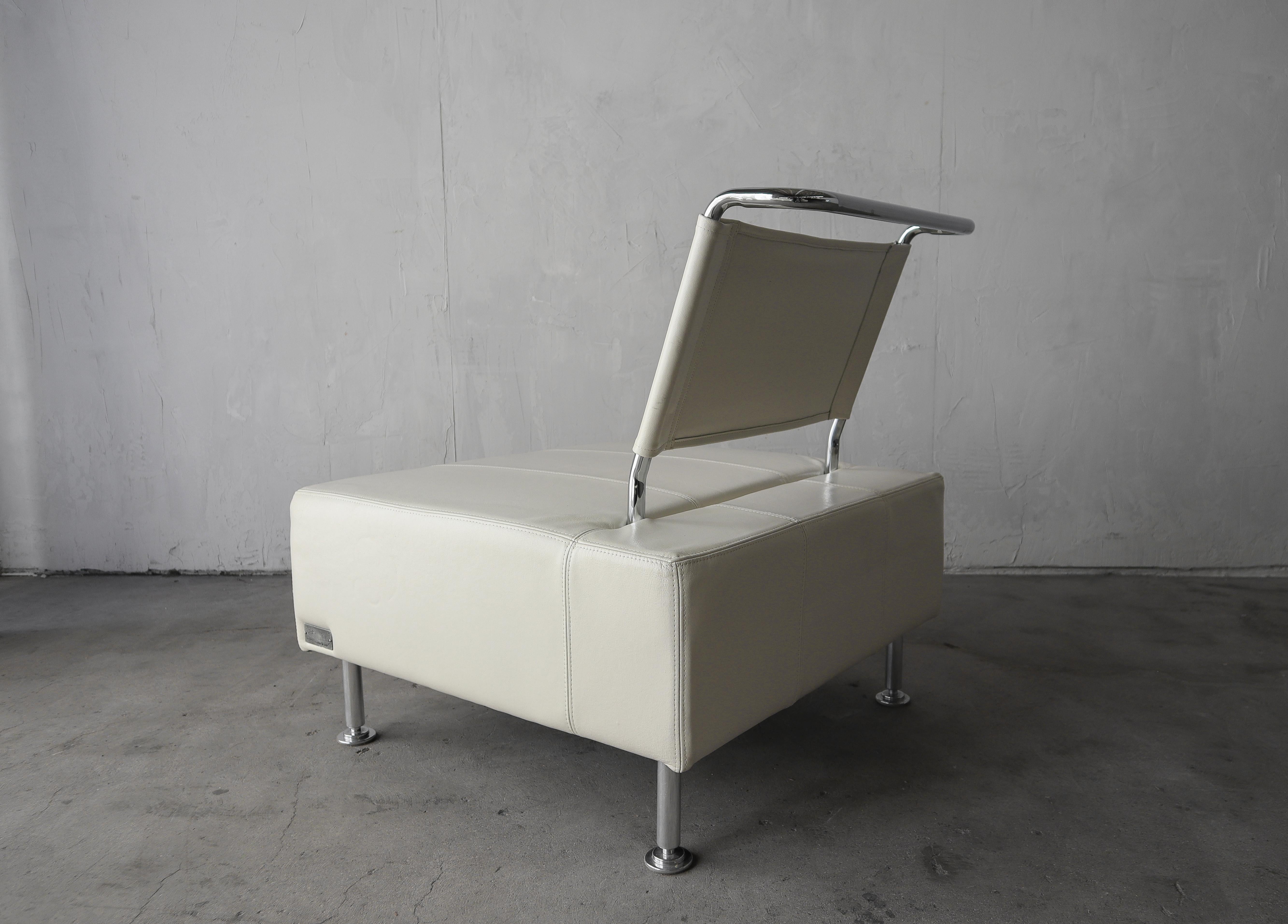 Canapé et chaise en cuir post-moderne par Shermag  en vente 5