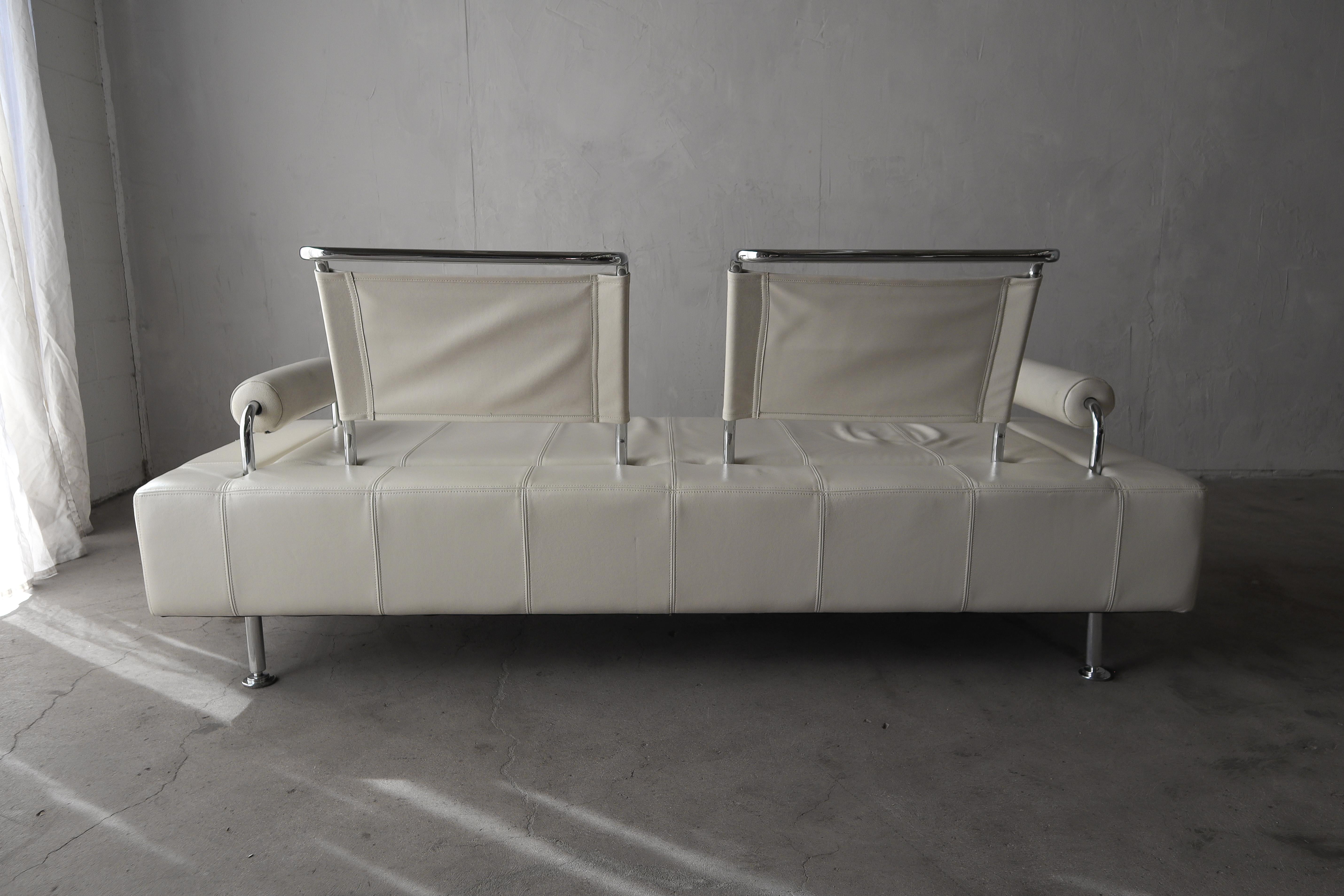 Canapé et chaise en cuir post-moderne par Shermag  en vente 2