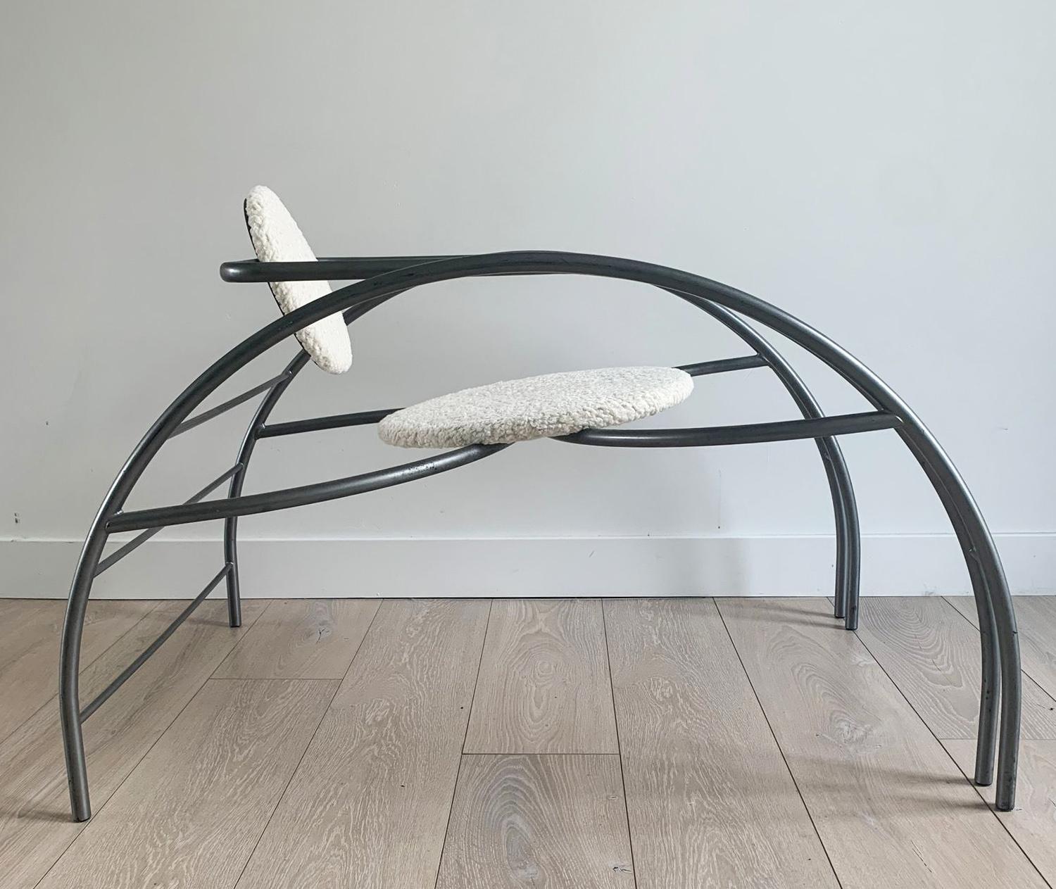 Steel Postmodern Les Amisca Quebec 69 Spider Chair