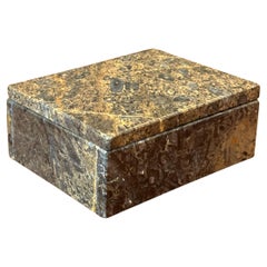 Post-Modern Lidded Marble Trinket Box