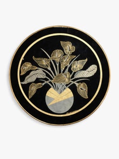 Post Modern Lily Flowers Wall Mirror by Richard Sandoval for Windsor Art