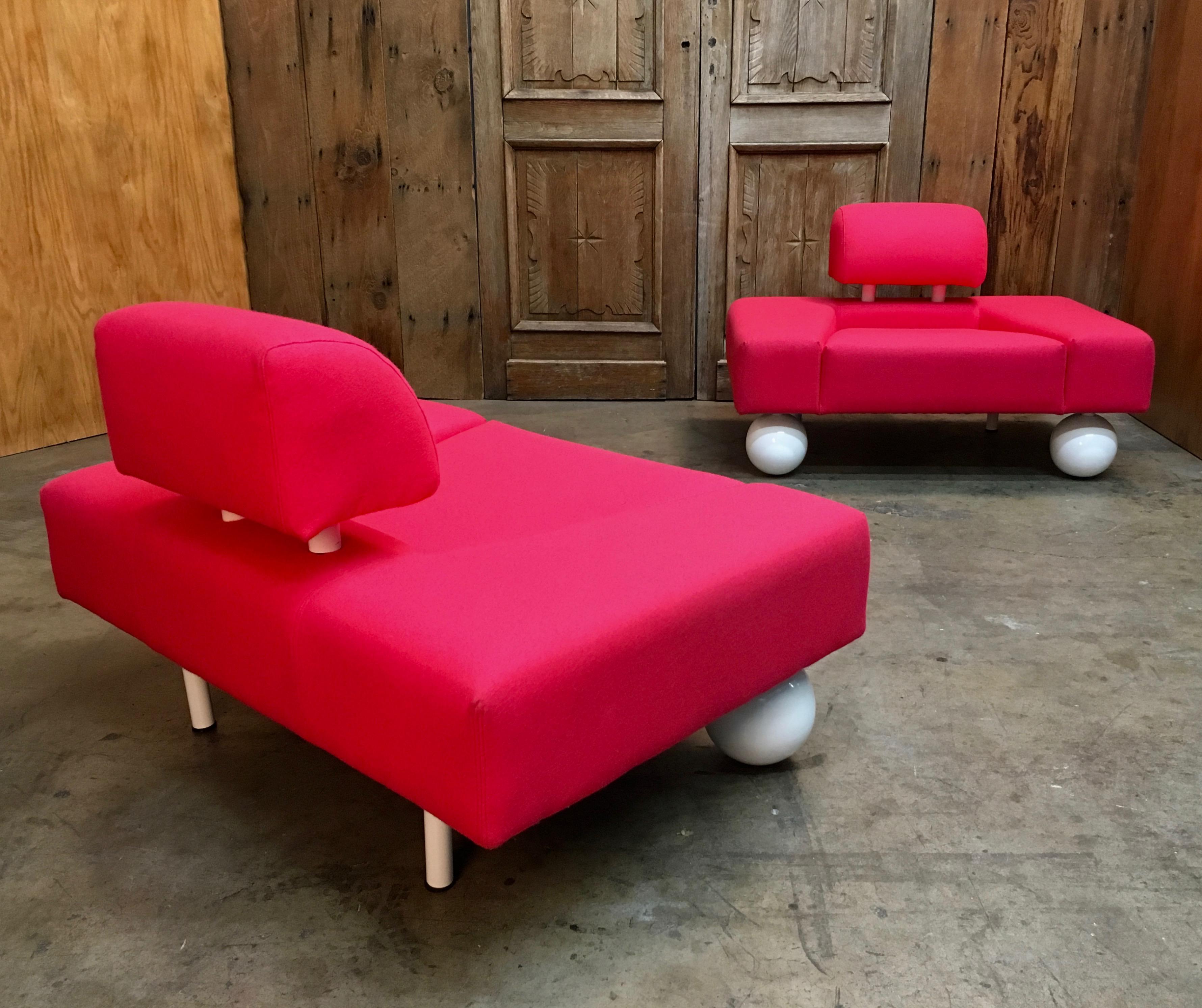 Postmodern Lounge Chairs  In Good Condition In Denton, TX