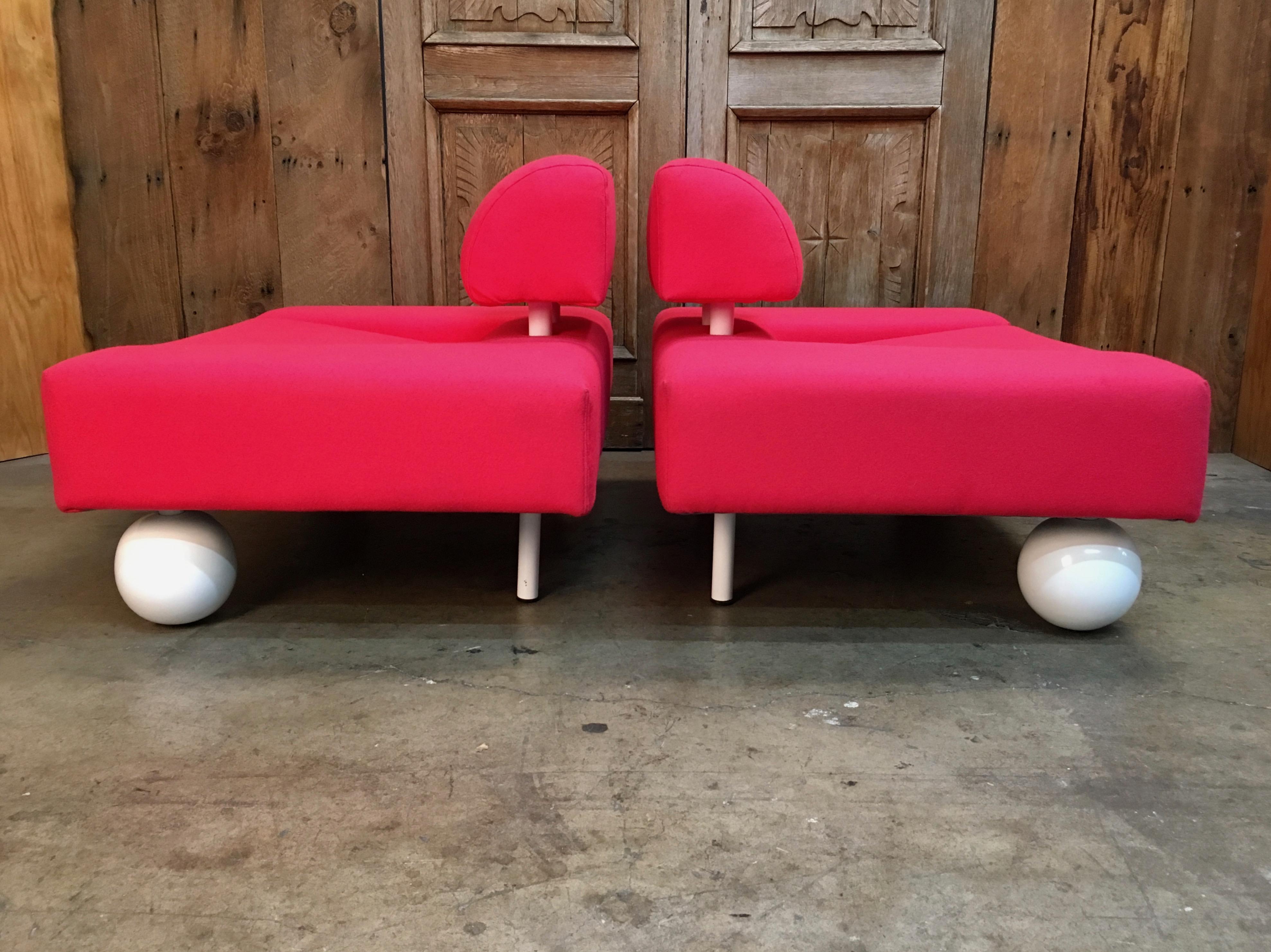 20th Century Postmodern Lounge Chairs 