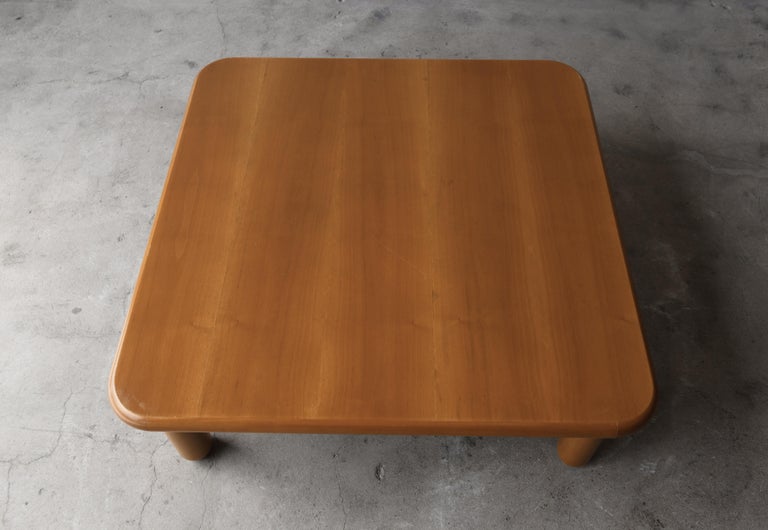 Post Modern Low Profile Square Coffee Table For Sale at 1stDibs