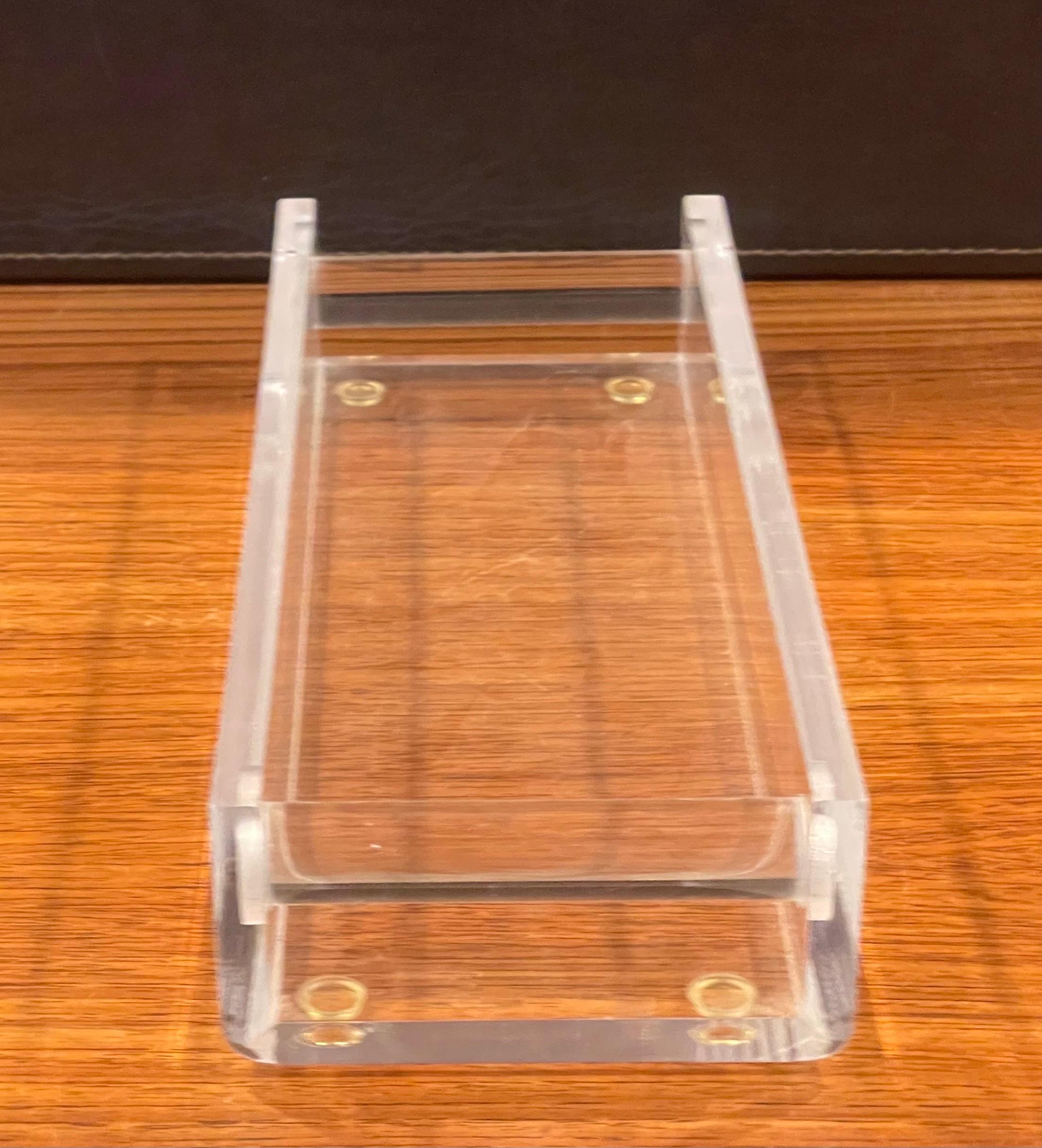 Post-Modern Lucite Bath Tray In Good Condition For Sale In San Diego, CA
