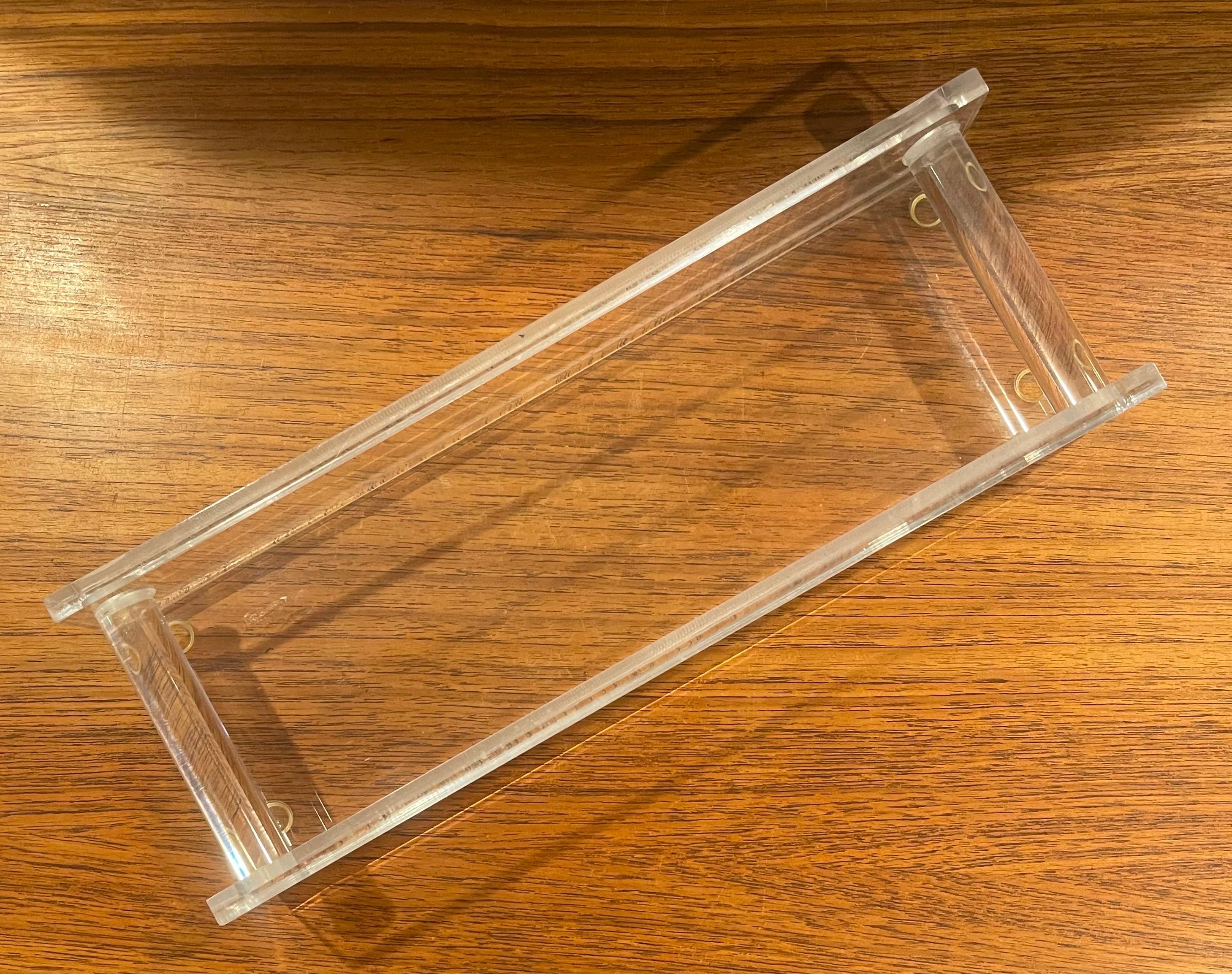 Post-Modern Lucite Bath Tray For Sale 1