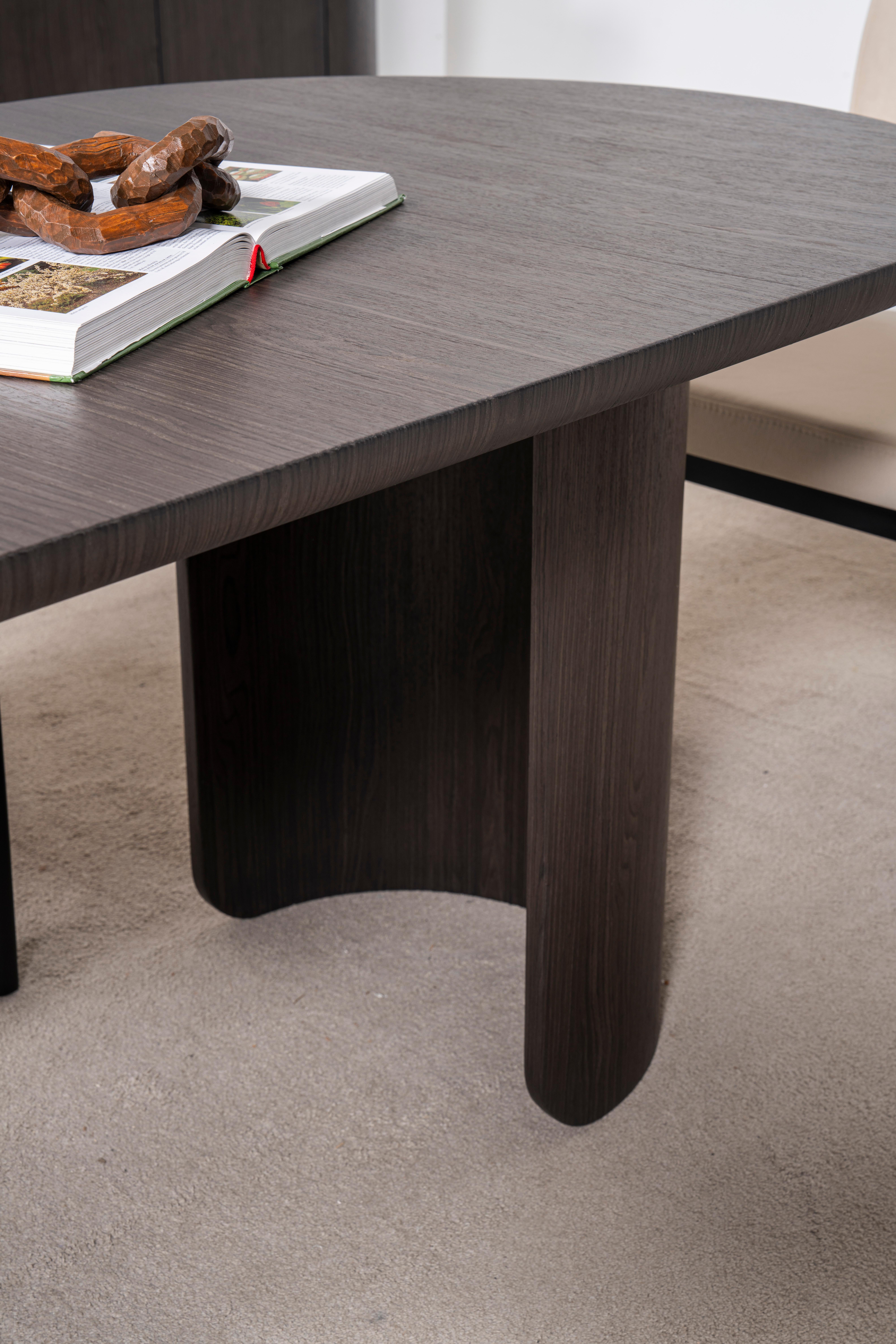 Other Post Modern Luna Dining Table, Oval Dining Table For 6 People For Sale