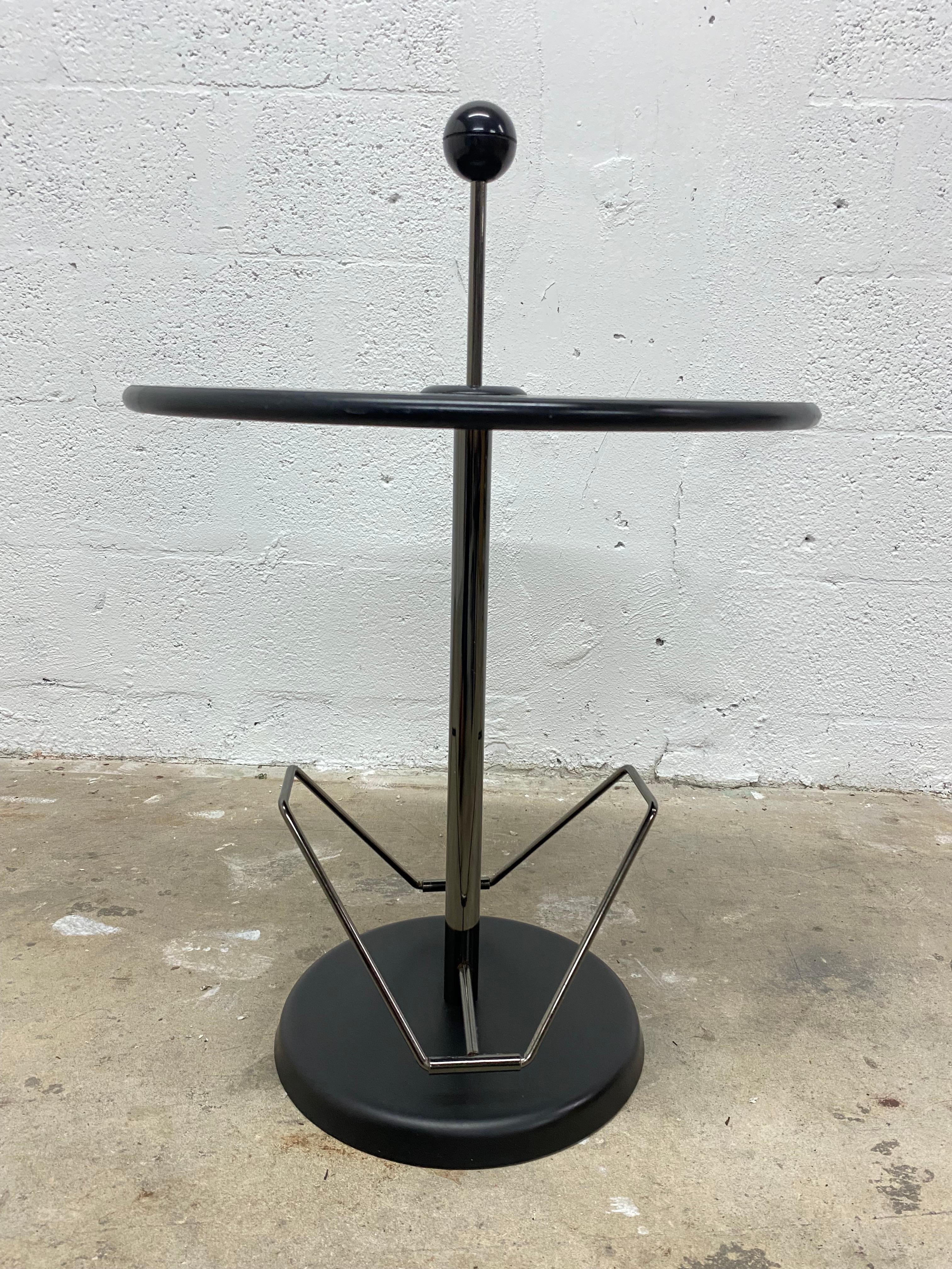 Post Modern Magazine Side Table with Ball Handle, 1980s 4