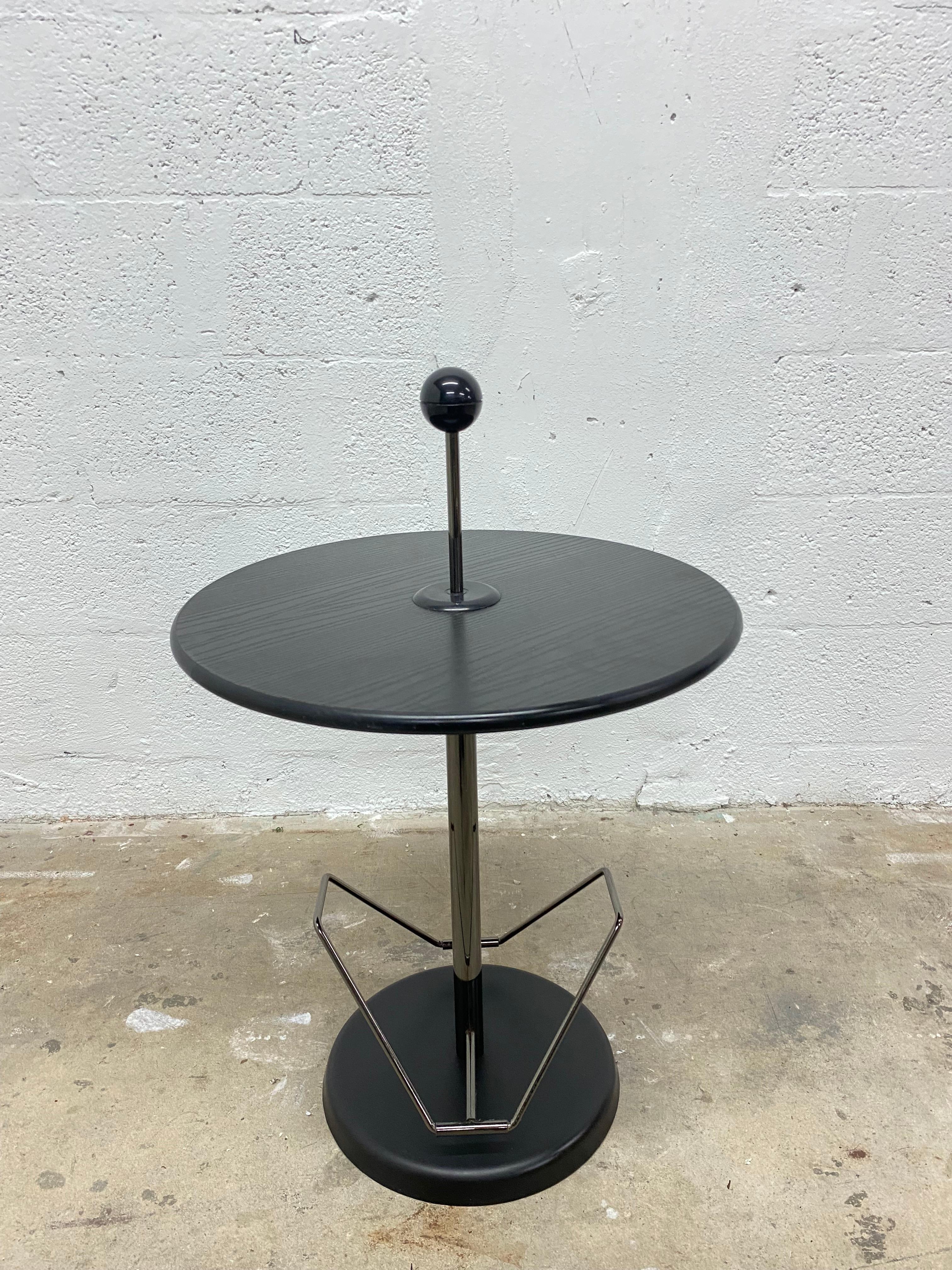 Post-Modern Post Modern Magazine Side Table with Ball Handle, 1980s