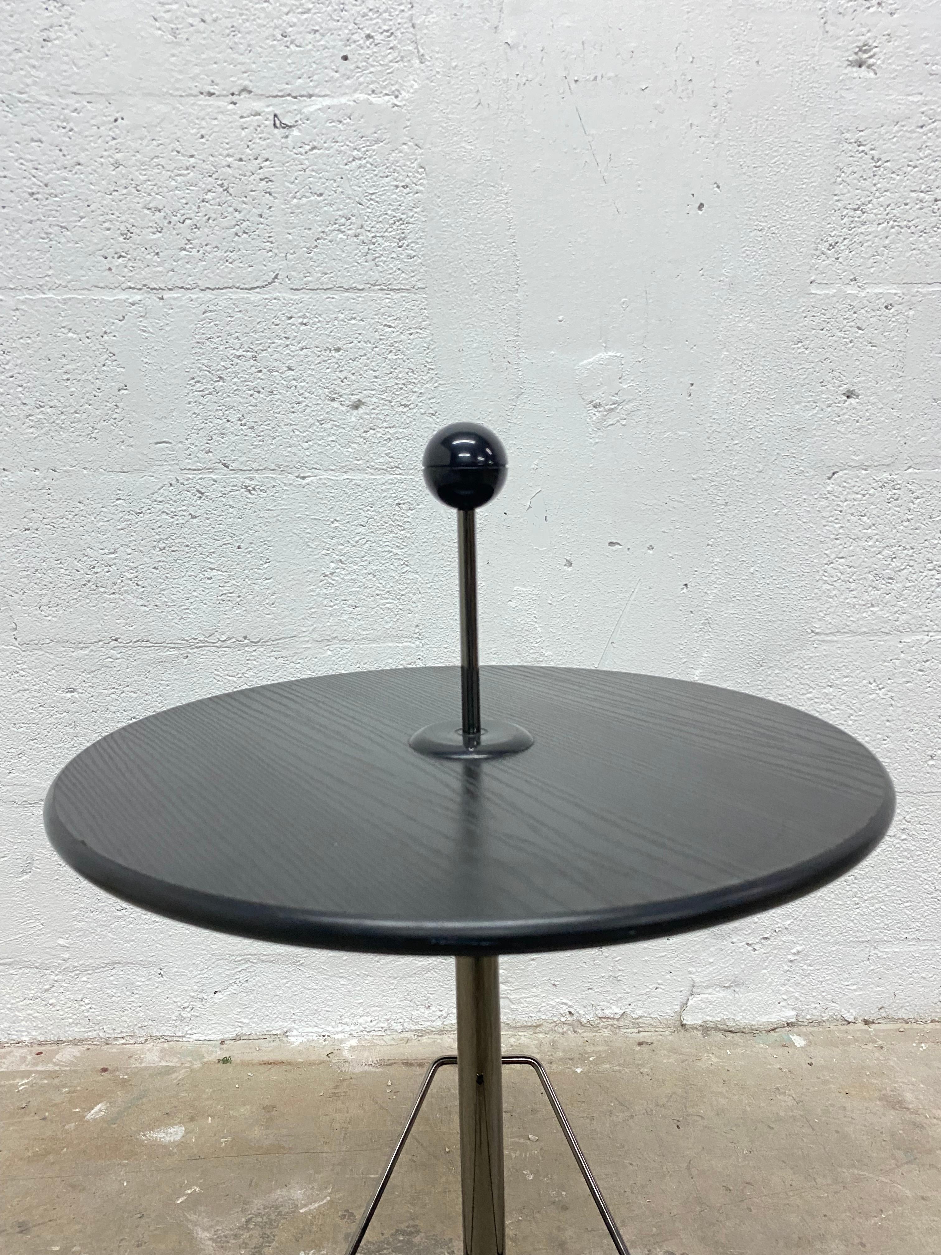 Late 20th Century Post Modern Magazine Side Table with Ball Handle, 1980s