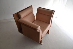 Post Modern Jatoba Arm Chairs by Ugo La Pietra
