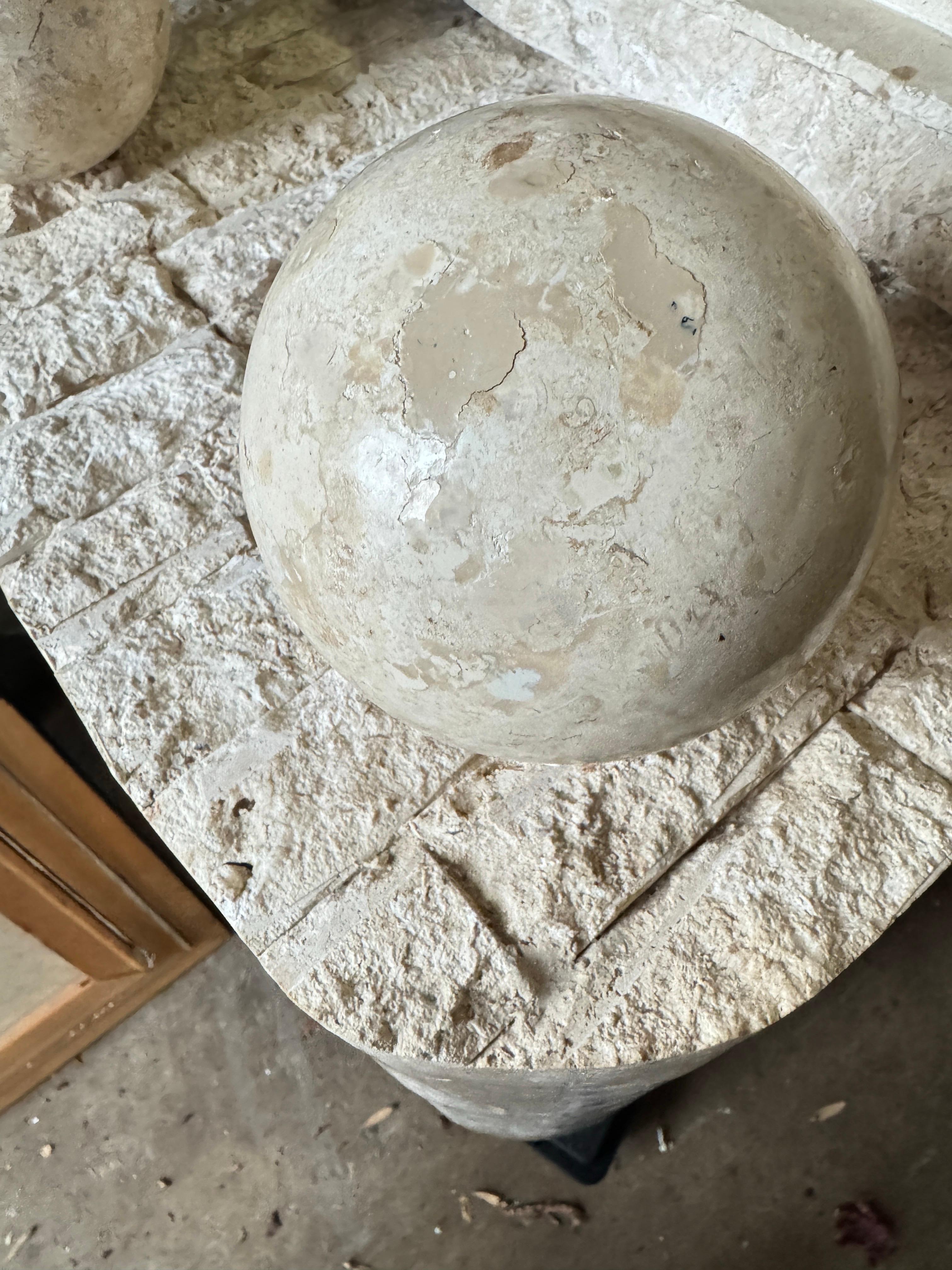 Post-Modern Maitland Smith Style Tessellated Mactan Stone Orb Credenza For Sale 5