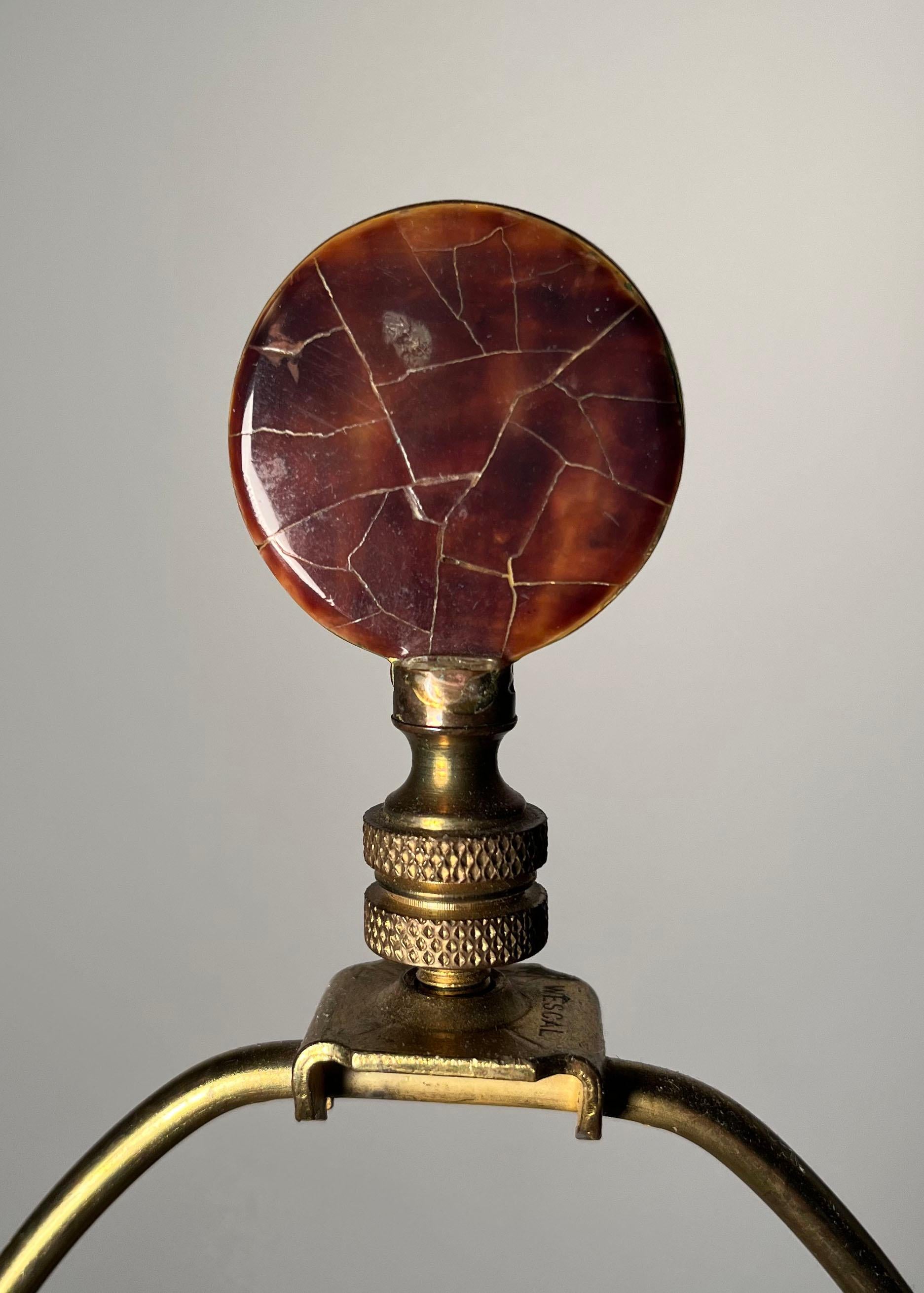 20th Century Post Modern Maitland Smith Tessellated Penshell Table Lamp For Sale