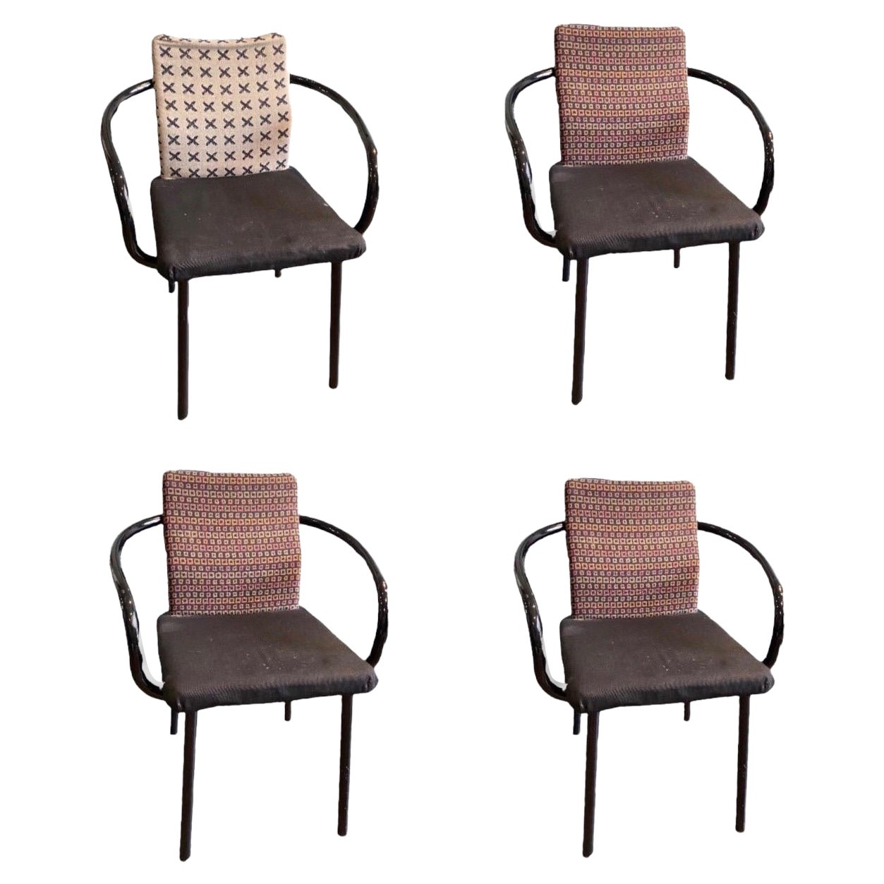 Post Modern "Mandarin" Chairs by Ettore Sottsass for Knoll, Set of 4