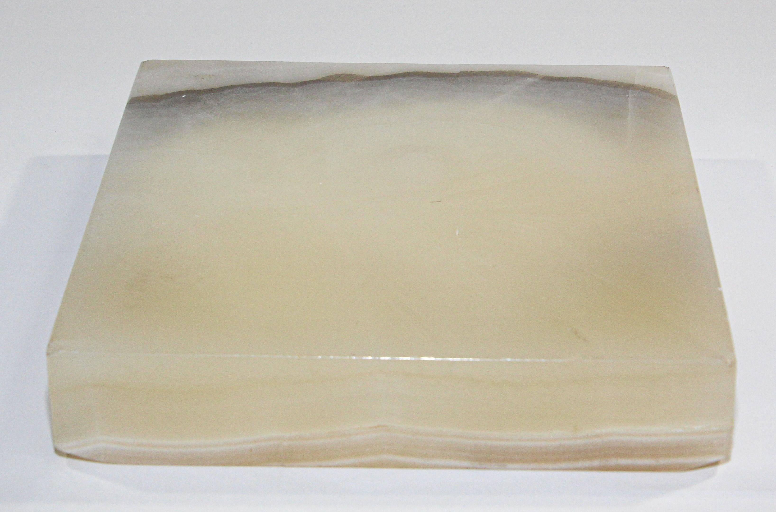 Post Modern Alabaster Ashtray 1970, Made in Italy For Sale 7