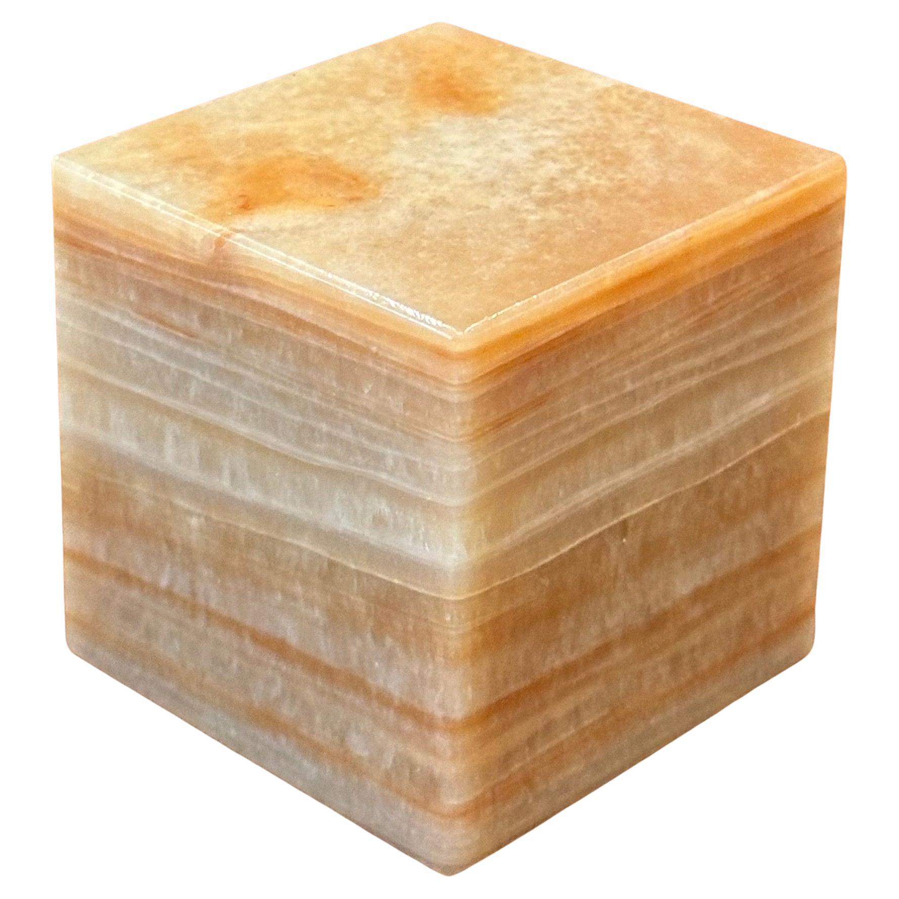 A very nice post-modern marble block / paperweight,circa 1980s. The piece is in very good condition with no chips or cracks and measures 4