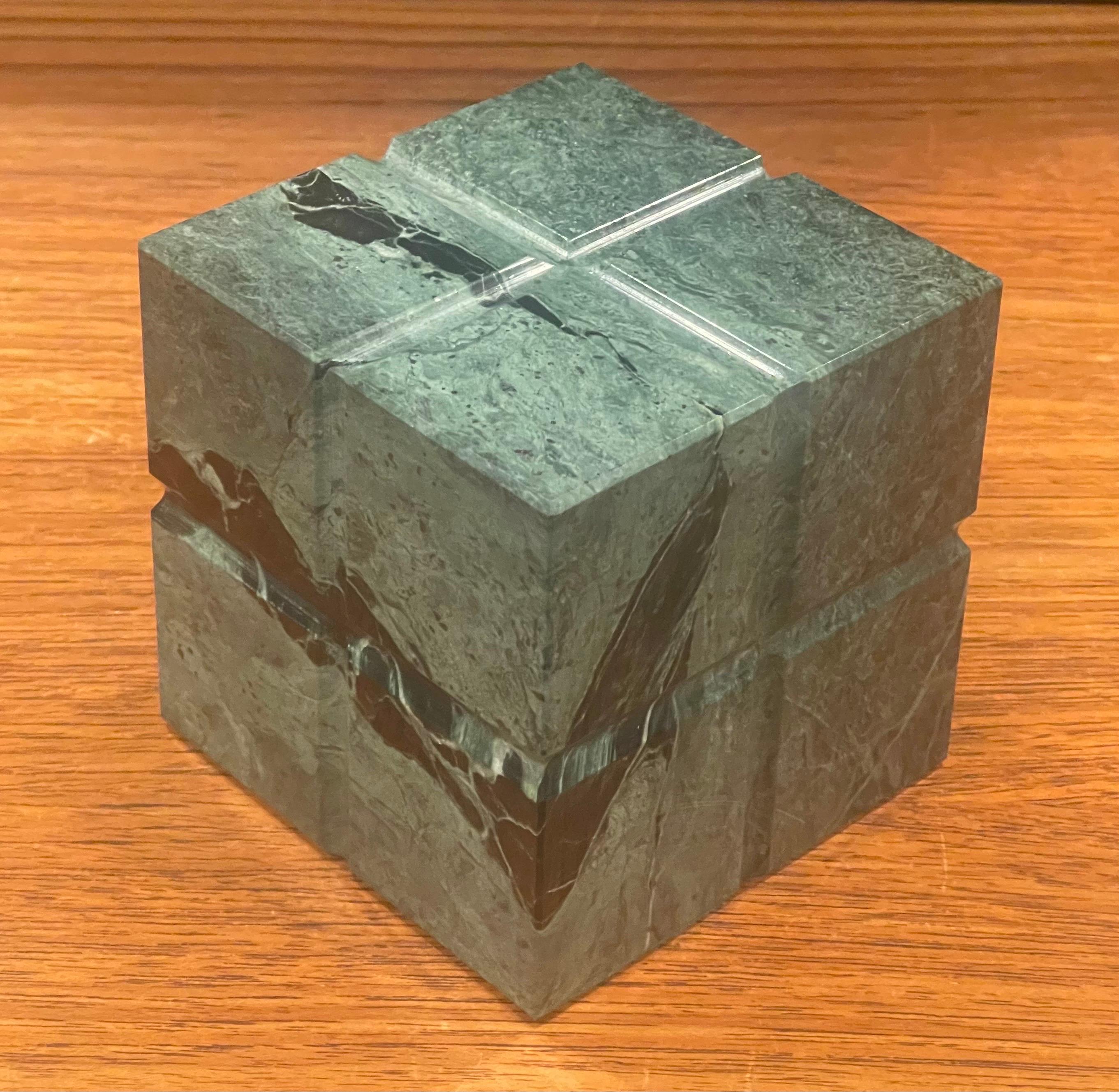 American Post-Modern Marble Block / Paperweight For Sale
