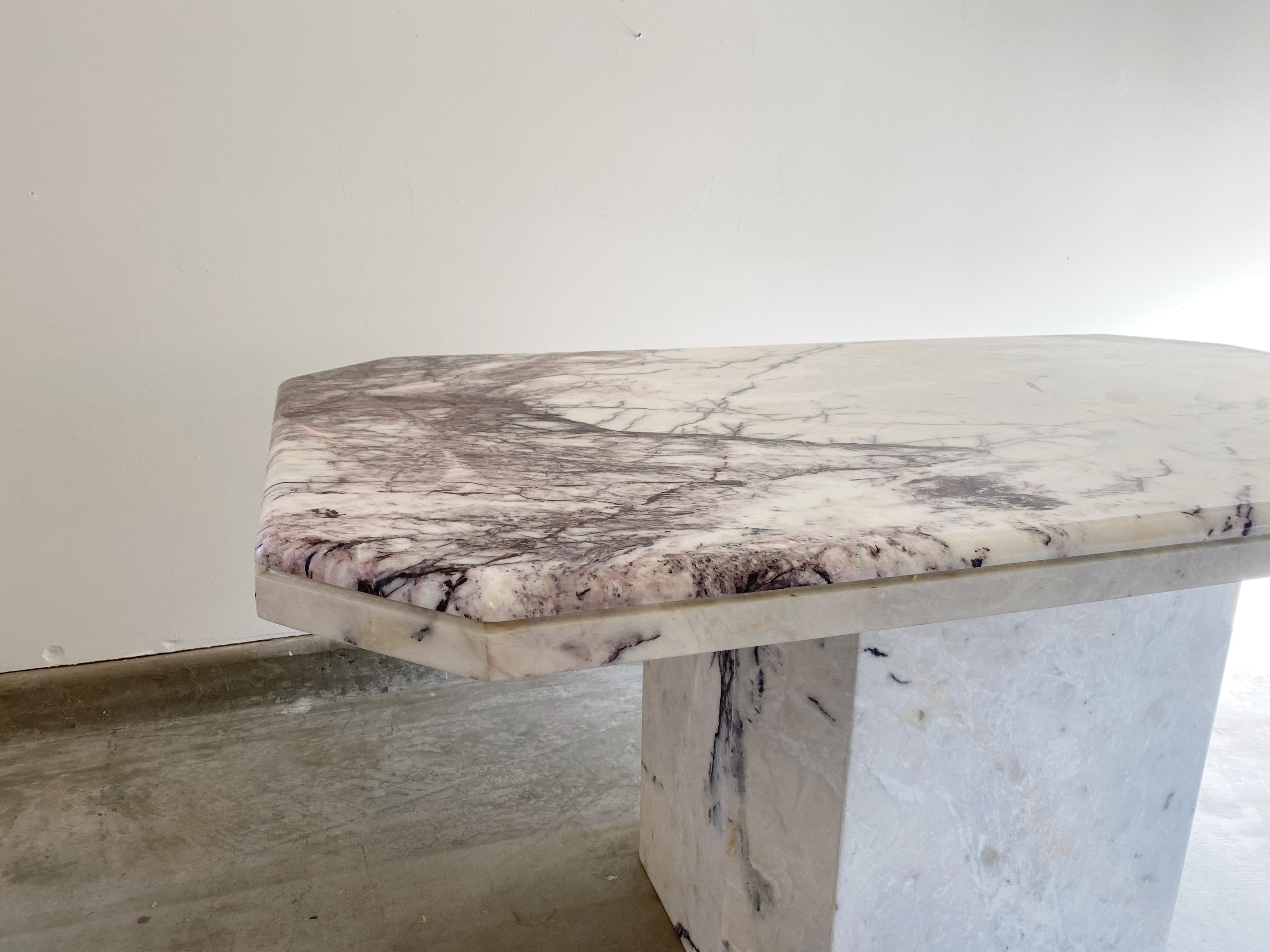 Post-Modern Marble Dining Table, circa 1980s 5