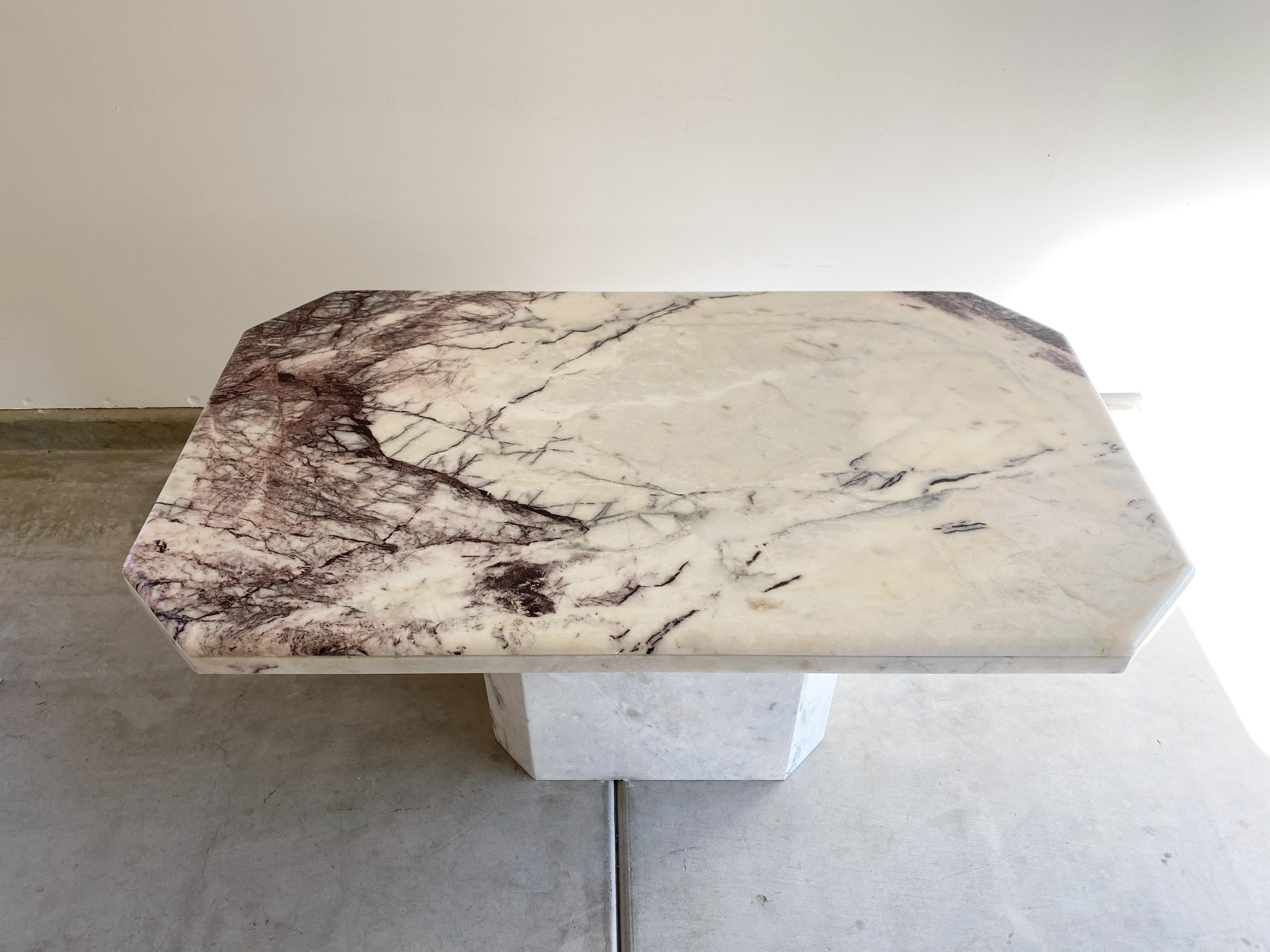 Post-Modern Marble Dining Table, circa 1980s 6