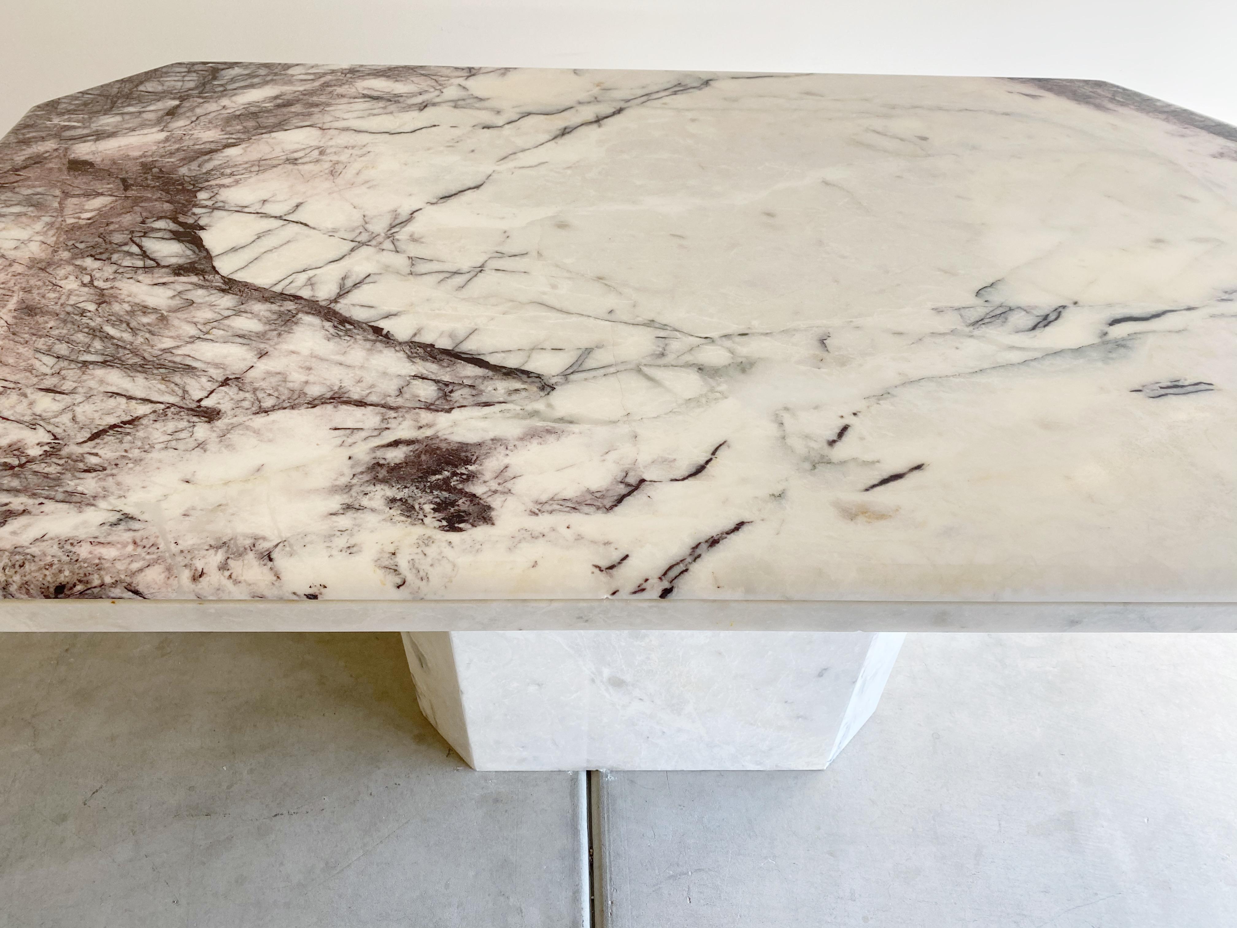 Post-Modern Marble Dining Table, circa 1980s 9
