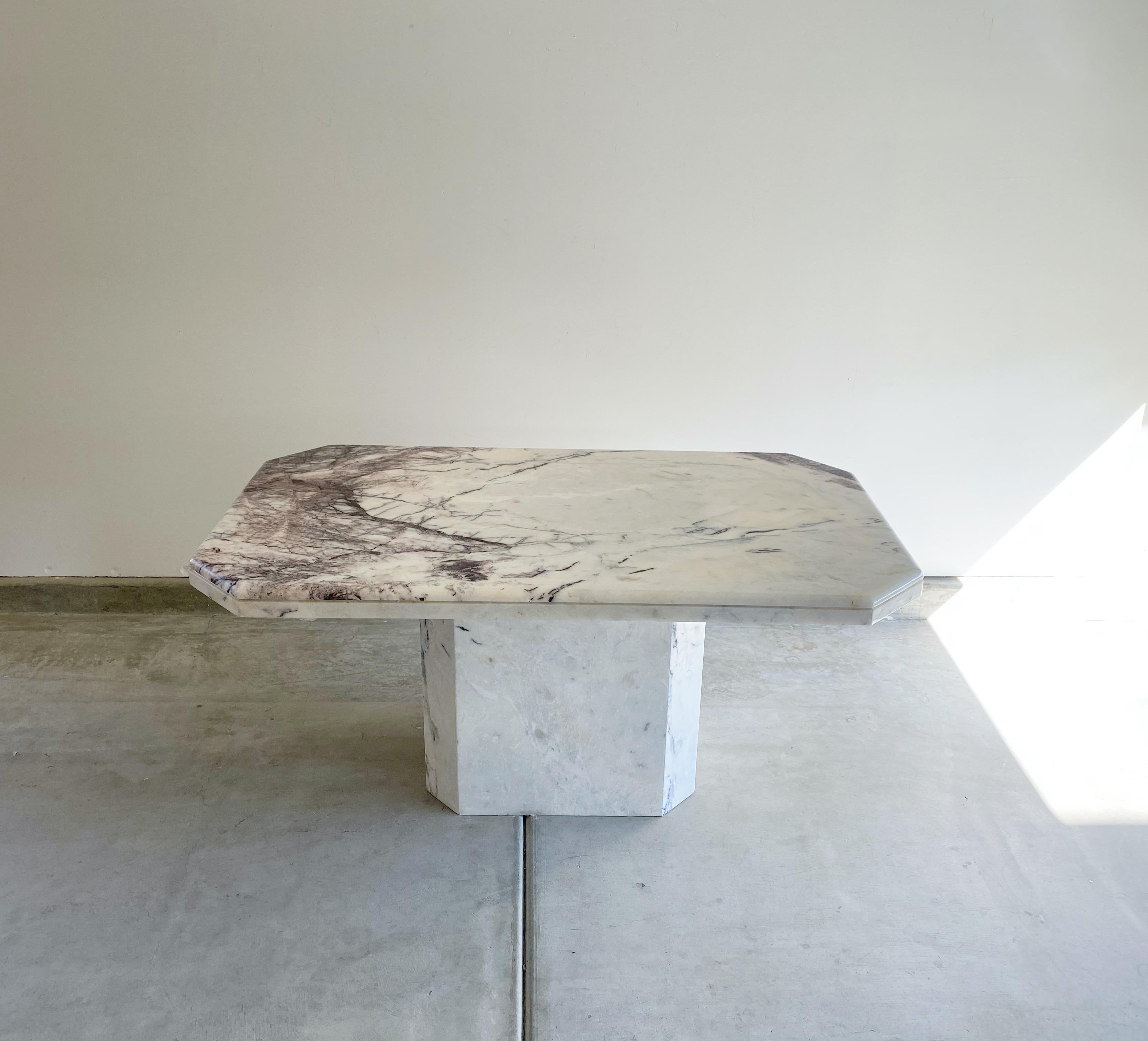 Late 20th Century Post-Modern Marble Dining Table, circa 1980s