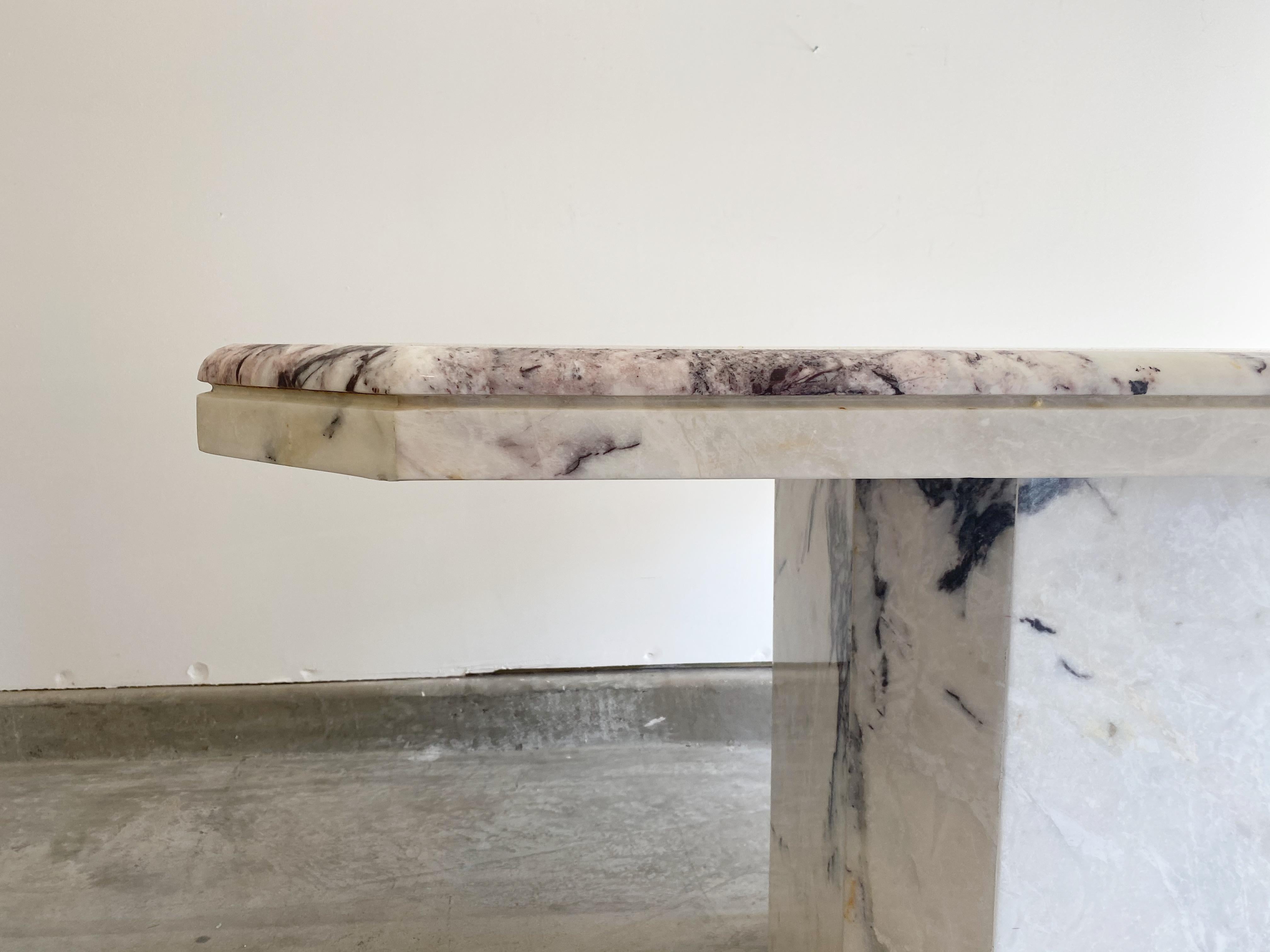 Post-Modern Marble Dining Table, circa 1980s 3