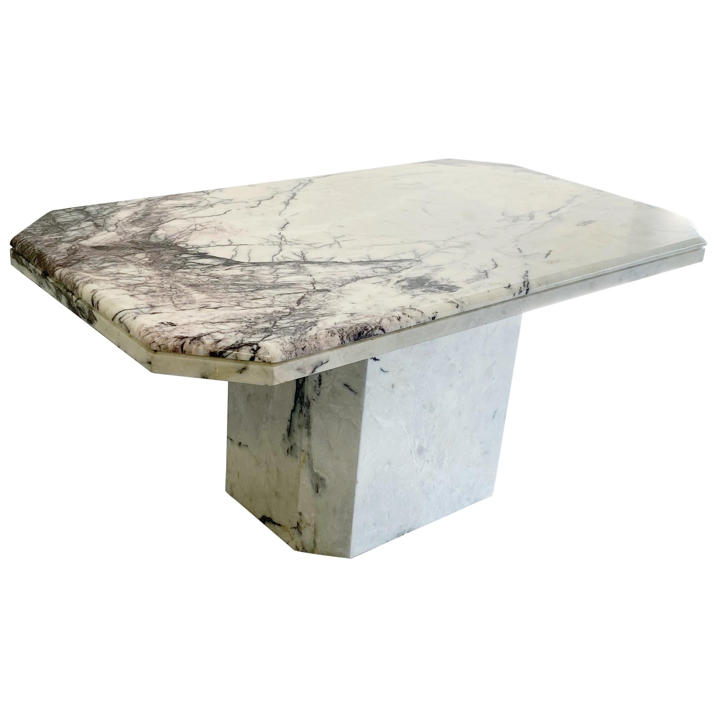 Post-Modern Marble Dining Table, circa 1980s