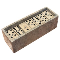 Post-Modern Marble Domino Set