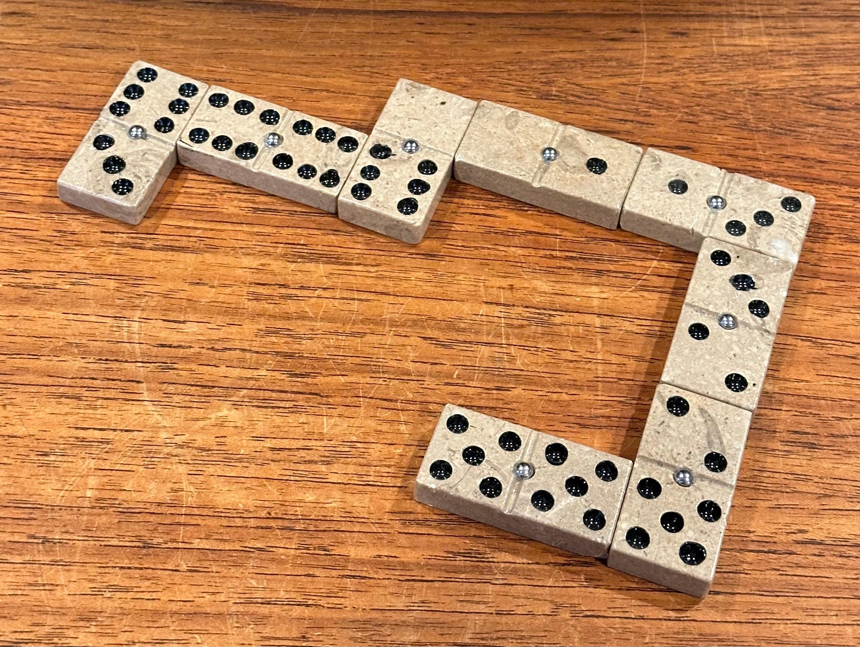 Post-Modern Marble Domino Set  For Sale 4