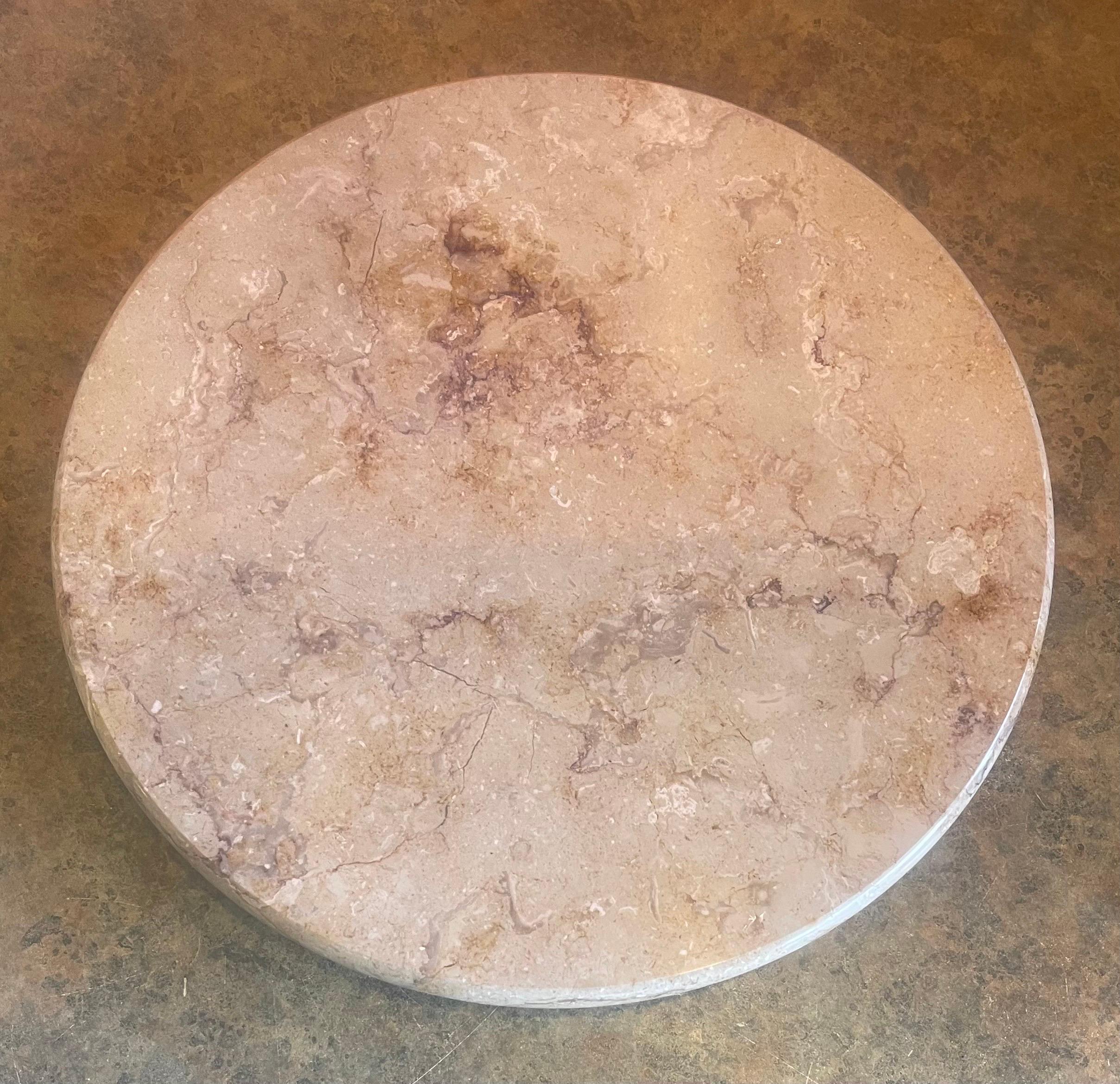 20th Century Post-Modern Marble Lazy Susan Tray For Sale