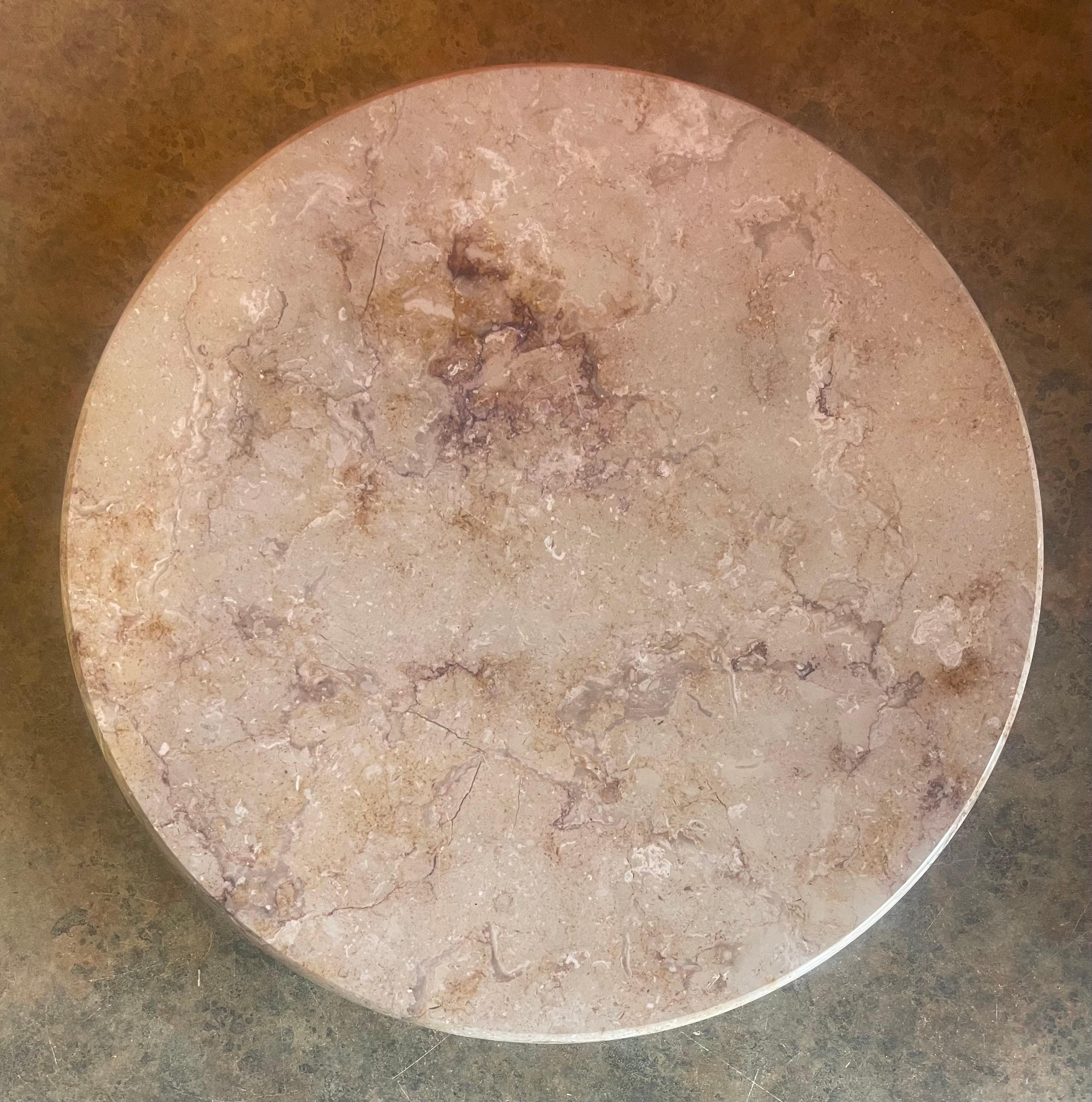 Post-Modern Marble Lazy Susan Tray For Sale 1