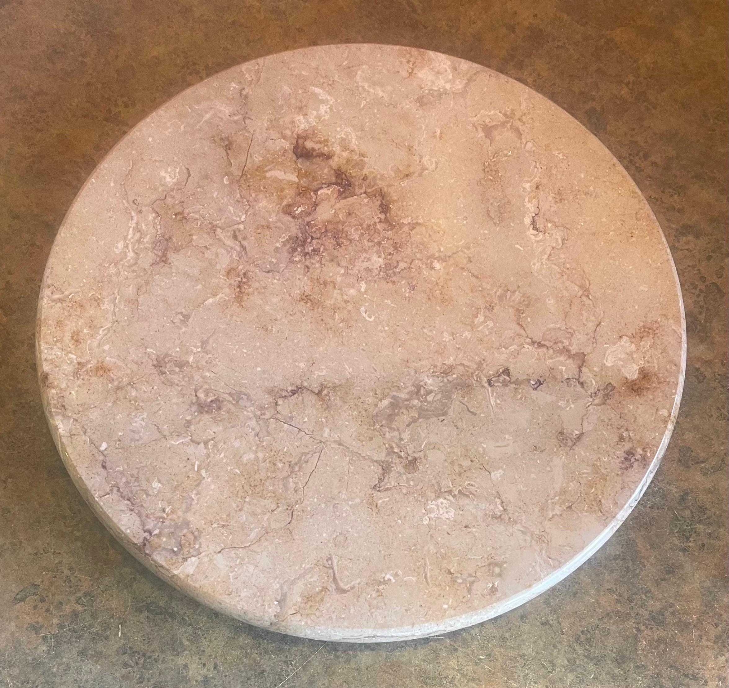 Post-Modern Marble Lazy Susan Tray For Sale 4