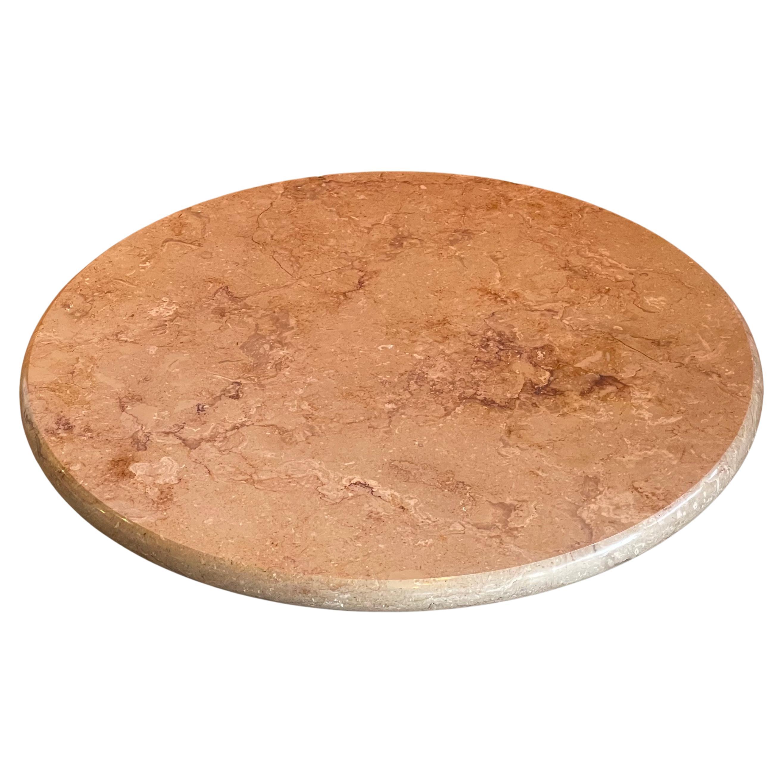 Post-Modern Marble Lazy Susan Tray For Sale