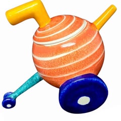 Post Modern Marco Zanini / Peter Shire Insp Abstract Art Pottery Teapot Spain