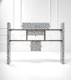 Post Modern Martine Bedin Memphis "Lodge" Bookcase/Cabinet, 1985