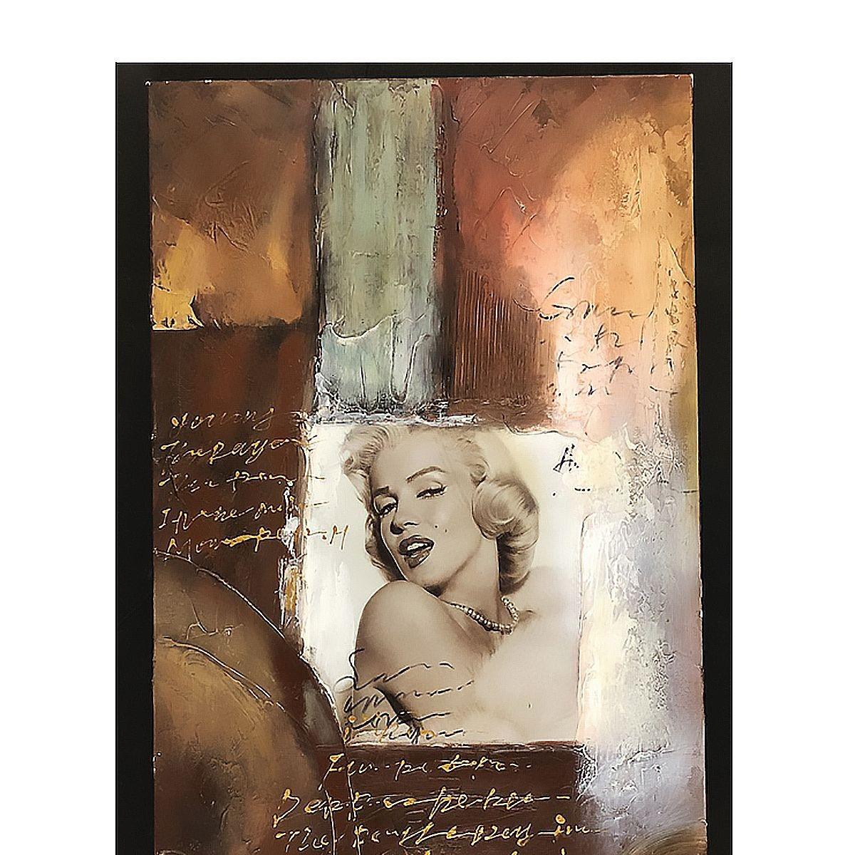 Postmodernes Marylin Monroe-Gemälde in Mischtechnik (amerikanisch) im Angebot