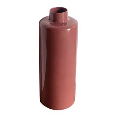 Post Modern Mauve Gloss Ceramic Floor Vase