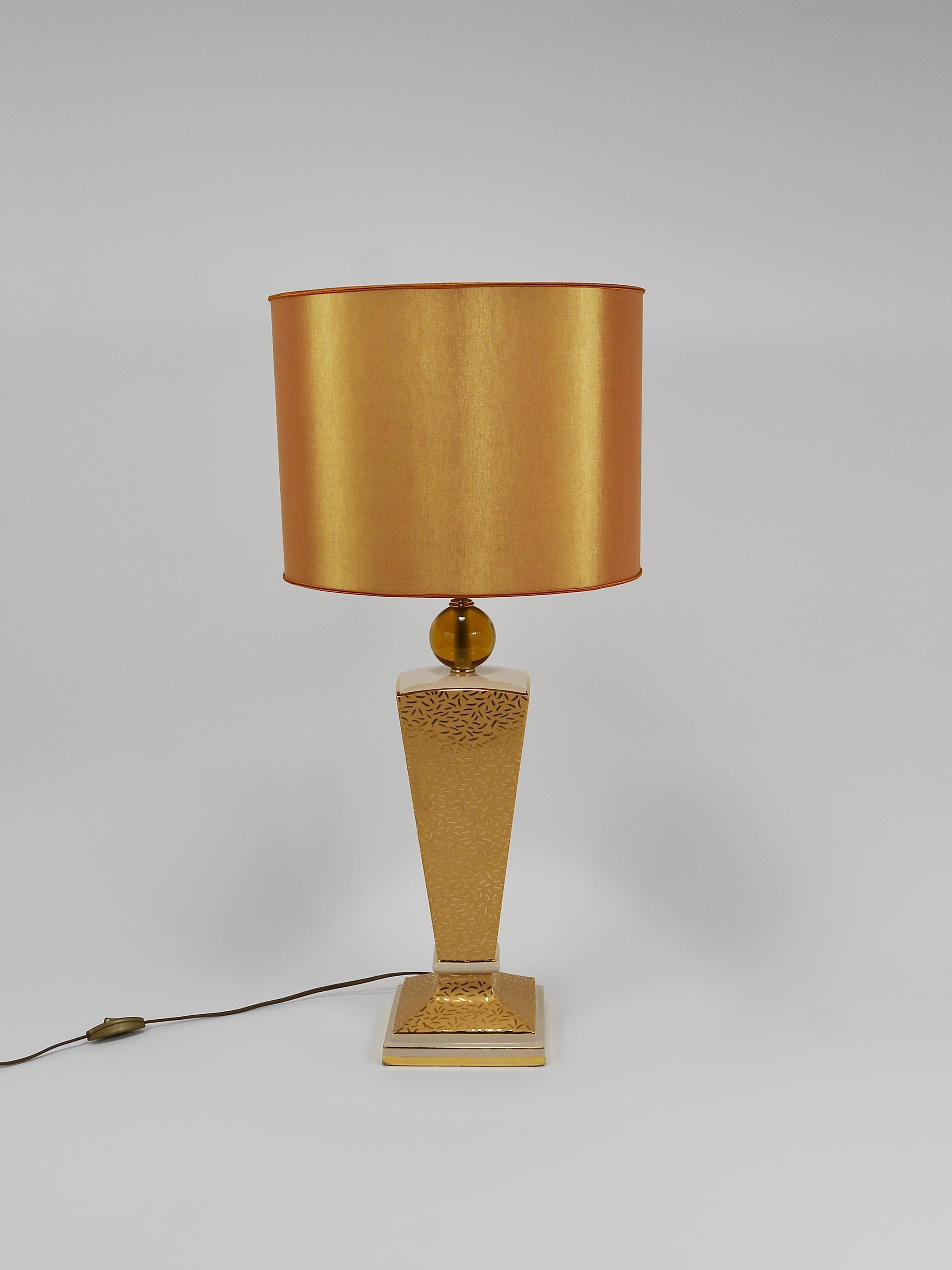 Post-Modern Memphis & Art Deco Style Porcelain Table or Side Lamp, Italy, 1980s For Sale 5