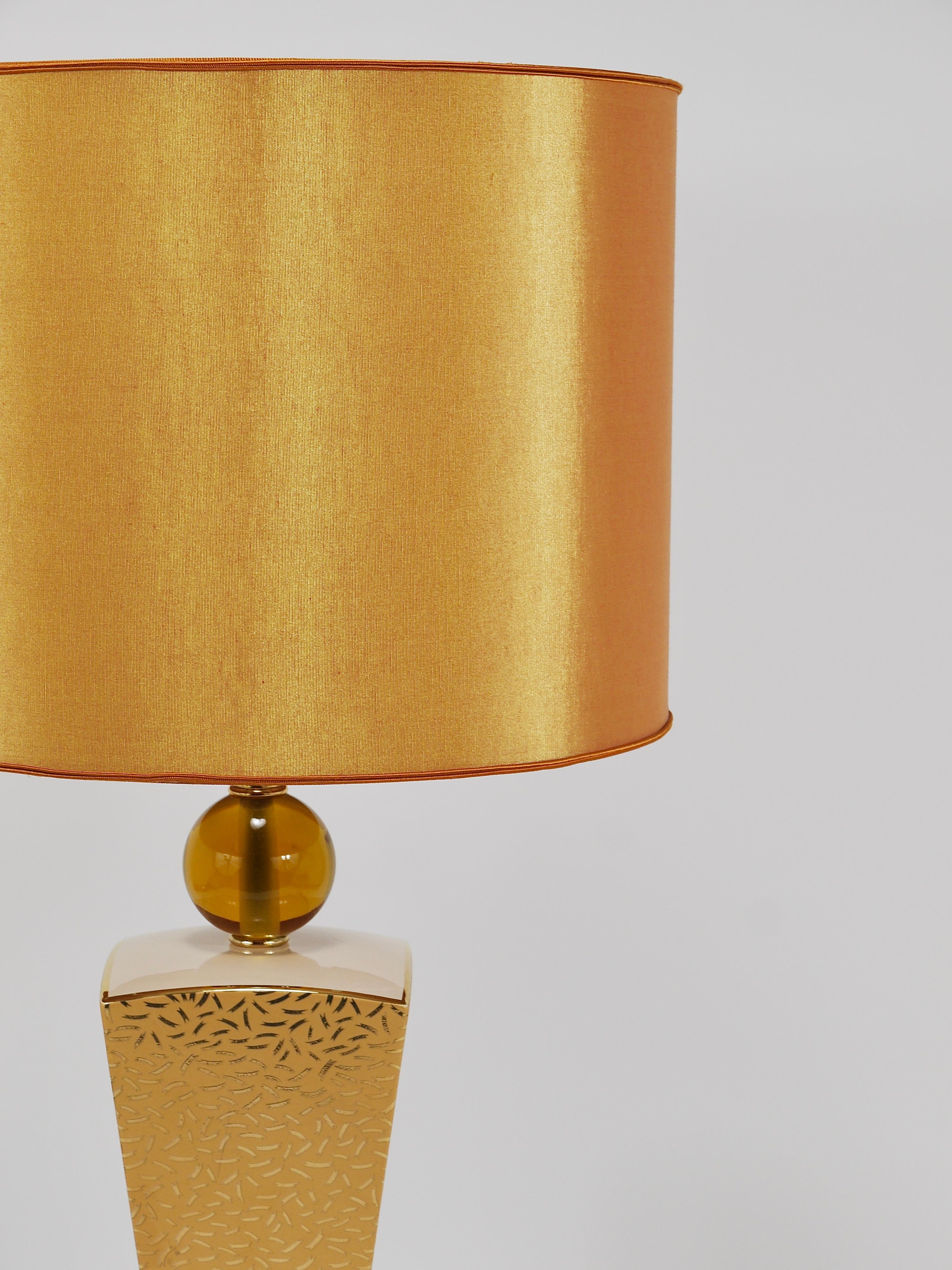 Post-Modern Memphis & Art Deco Style Porcelain Table or Side Lamp, Italy, 1980s For Sale 1