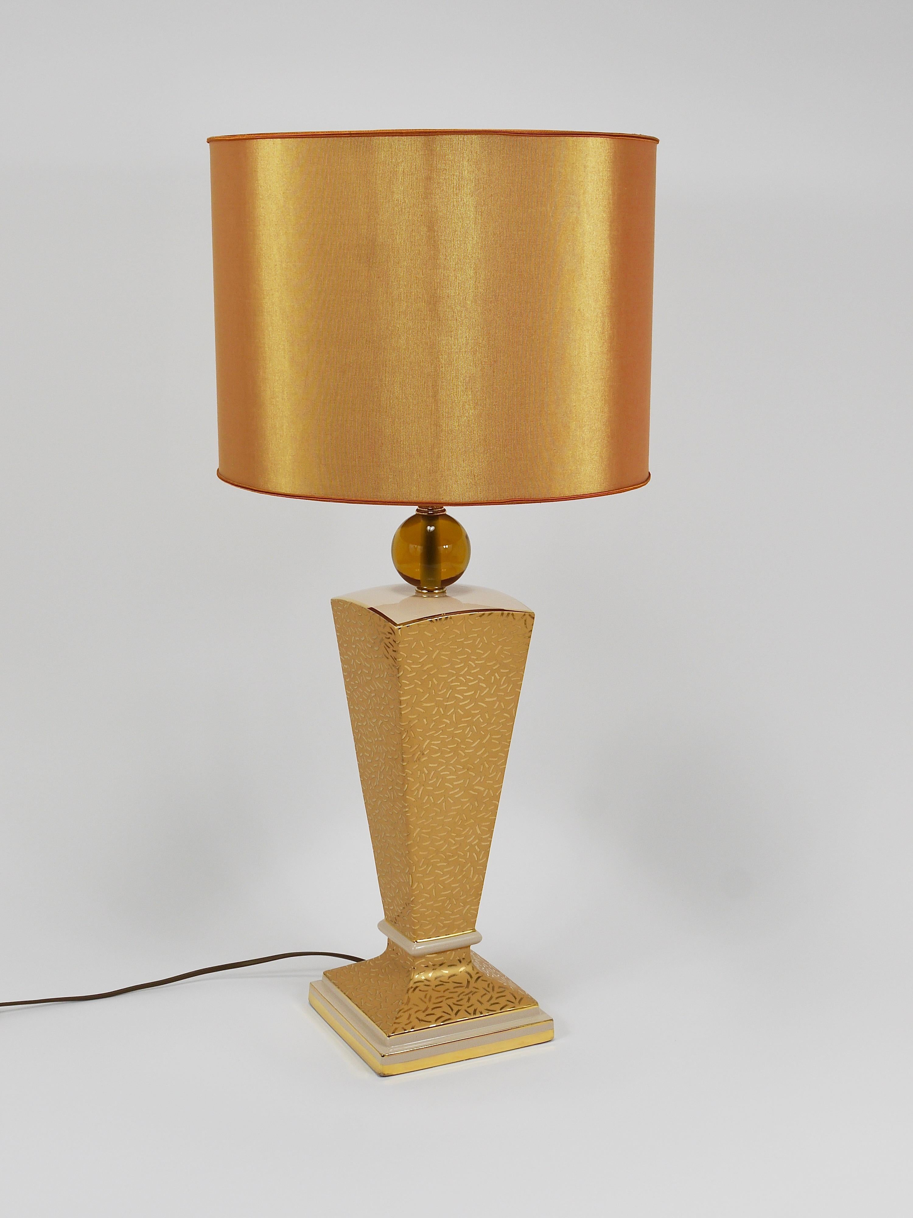 Post-Modern Memphis & Art Deco Style Porcelain Table or Side Lamp, Italy, 1980s For Sale 2