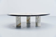 Post Modern Memphis Coffee Table in Marble, Italy, 1980